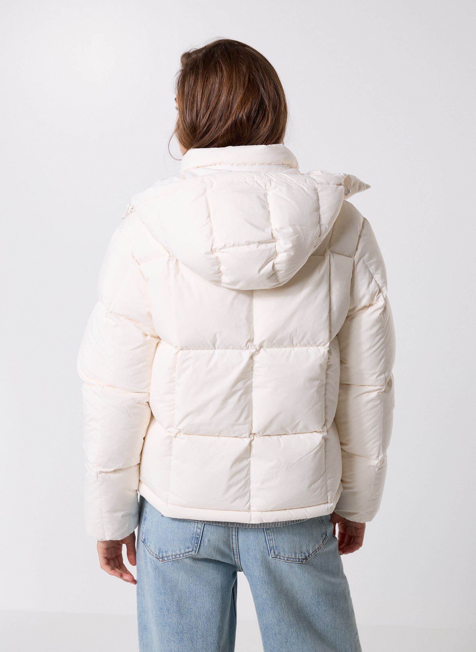 Gewatteerde jassen Tjw Alaska Grid Down DW0DW21623 dames wit Tommy Jeans Gewatteerde jassen Tjw Alaska Grid Down DW0DW21623 dames wit WHITE