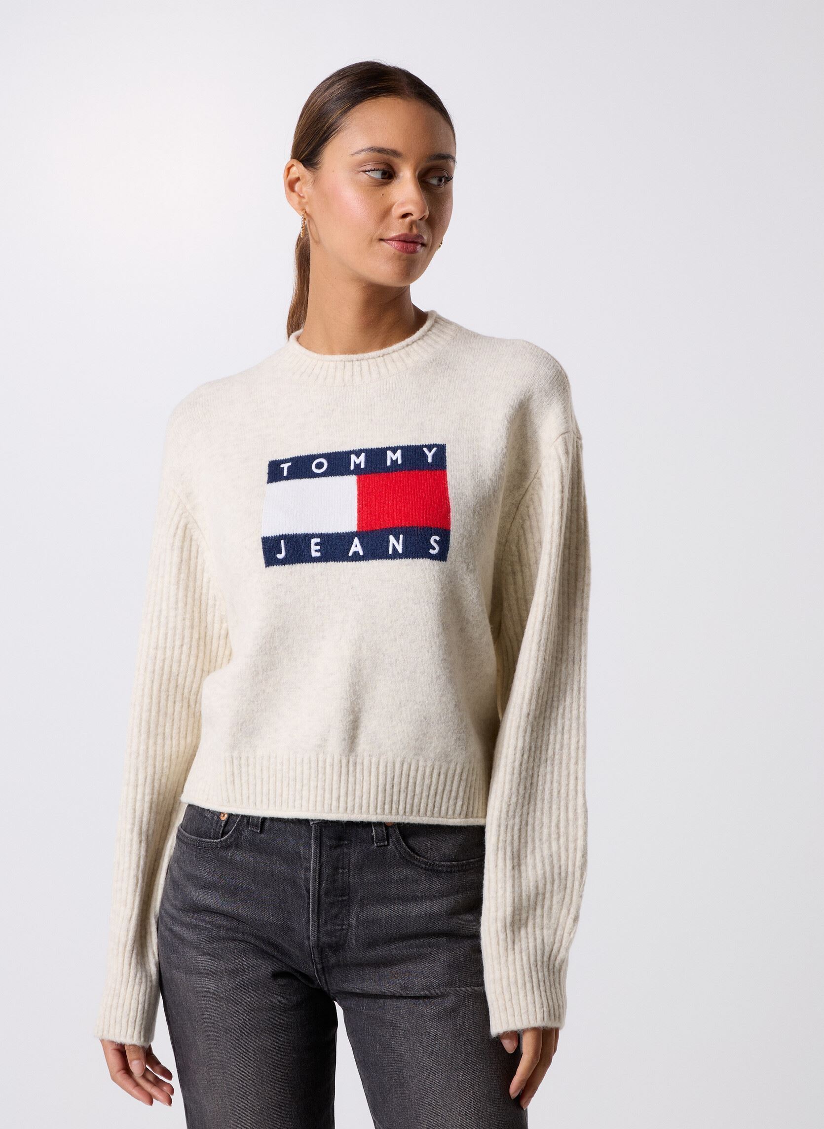 Pull ample griffé - vue 3