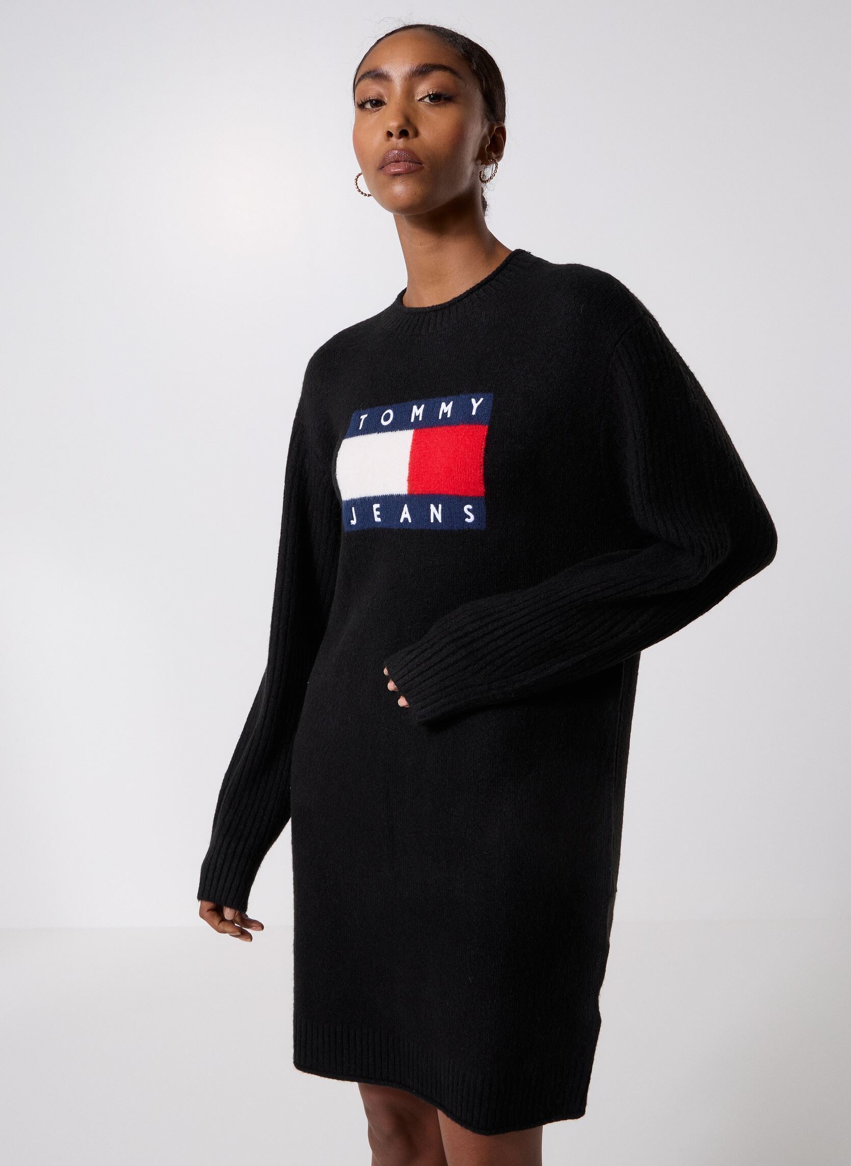 Vêtements Tommy Jeans Tjw Flag Sweater Dre DW0DW21462 pour Femme