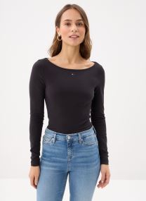 Langarm-T-Shirts Tjw Slim S Flag Blin DW0DW21548 damen schwarz Tommy Jeans Langarm-T-Shirts Tjw Slim S Flag Blin DW0DW21548 damen schwarz BLACK