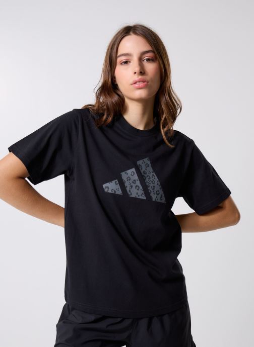 adidas sportswear T-shirts met korte mouwen W ANIMAL T dames zwart