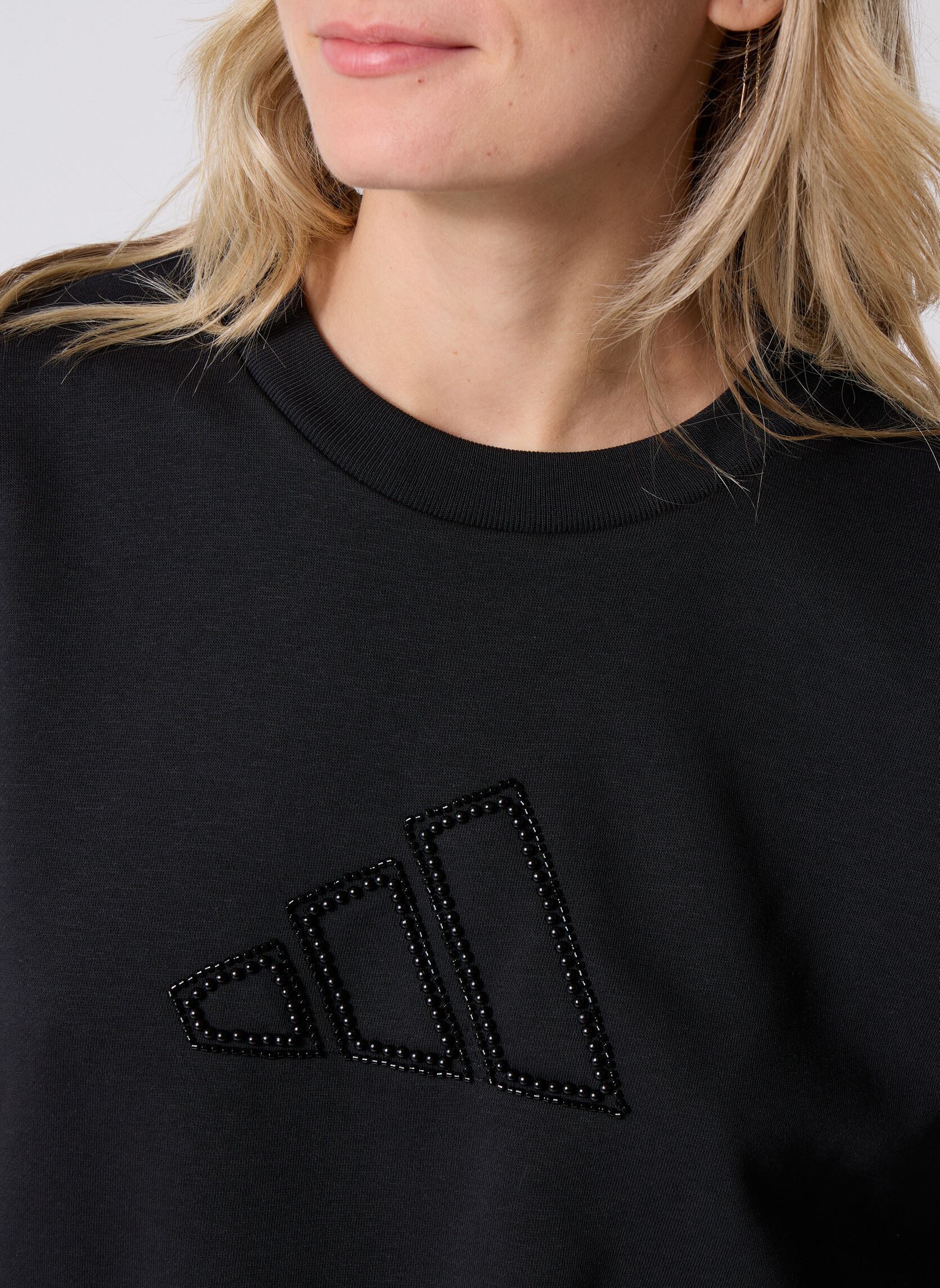 Sweats à capuche W CO PEARL SWT femme noir adidas sportswear Sweats à capuche W CO PEARL SWT femme noir Black