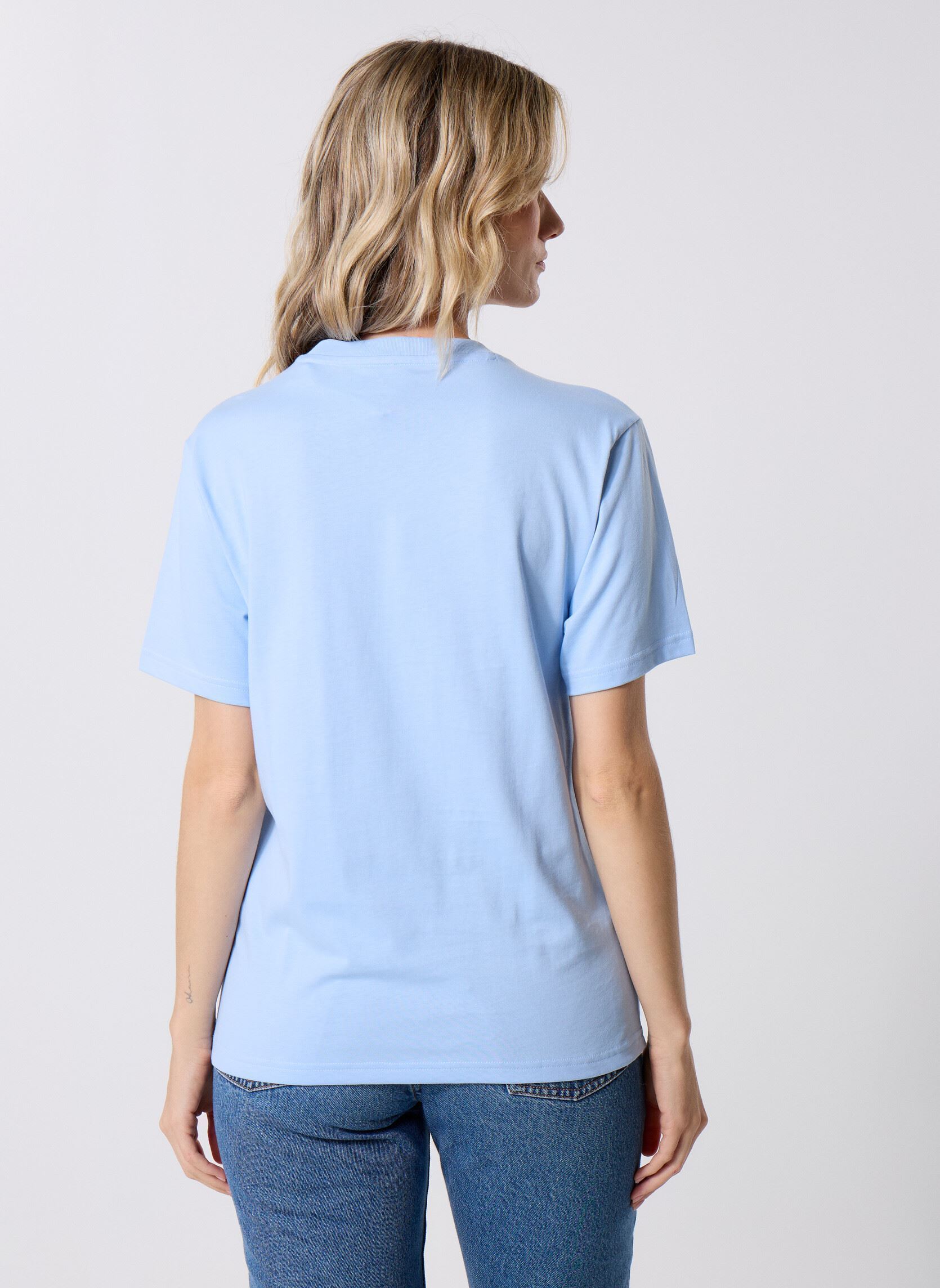 Tee-shirts manches courtes W DDL T femme bleu adidas sportswear Tee-shirts manches courtes W DDL T femme bleu GLOBLU