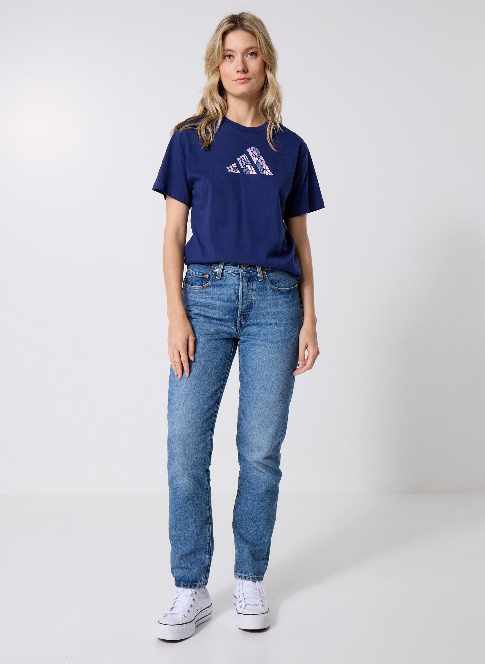 Camisetas de manga corta W SOFTS T 1 mujer azul adidas sportswear Camisetas de manga corta W SOFTS T 1 mujer azul DKBLUE