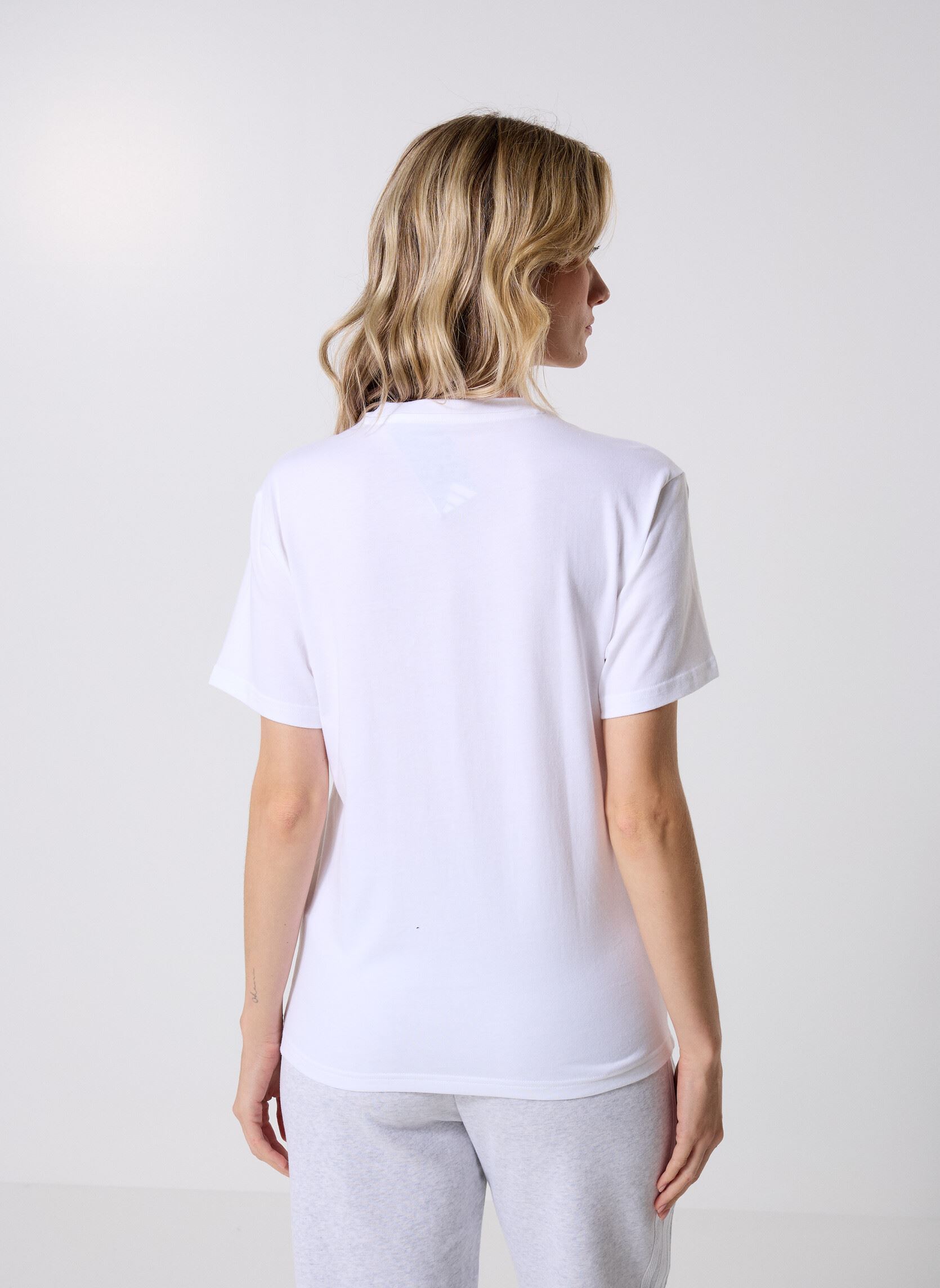 T-shirts met korte mouwen W SOFTS T 1 dames wit adidas sportswear T-shirts met korte mouwen W SOFTS T 1 dames wit WHITE