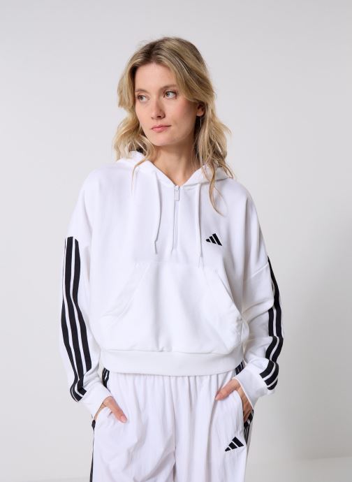 adidas sportswear Truien W 3S FT QZ HD dames wit