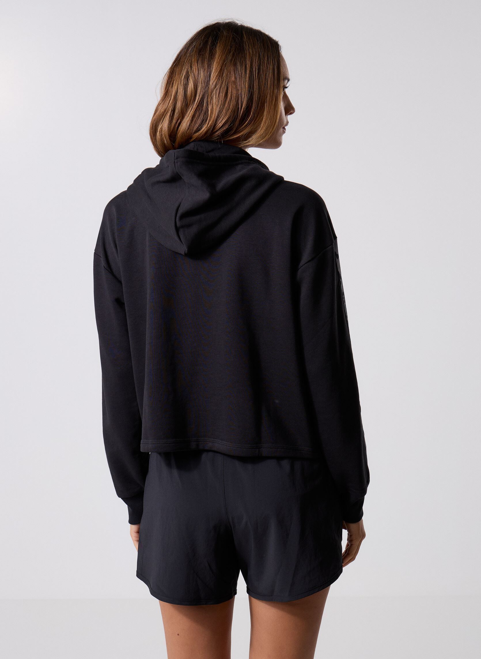 Felpe con zip W AOP FT FZ donna nero adidas sportswear Felpe con zip W AOP FT FZ donna nero BLACK/MULTCO
