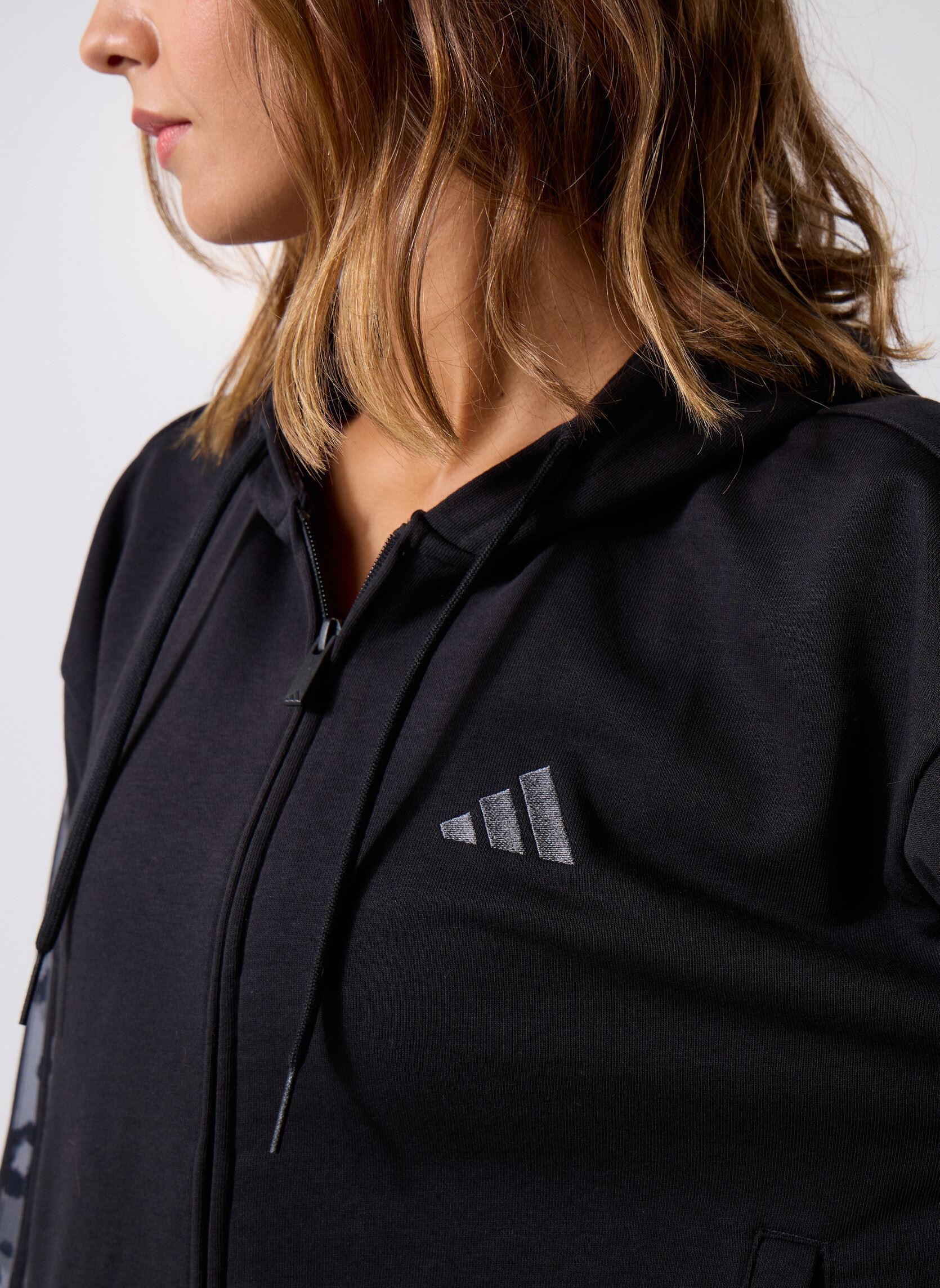 Felpe con zip W AOP FT FZ donna nero adidas sportswear Felpe con zip W AOP FT FZ donna nero BLACK/MULTCO