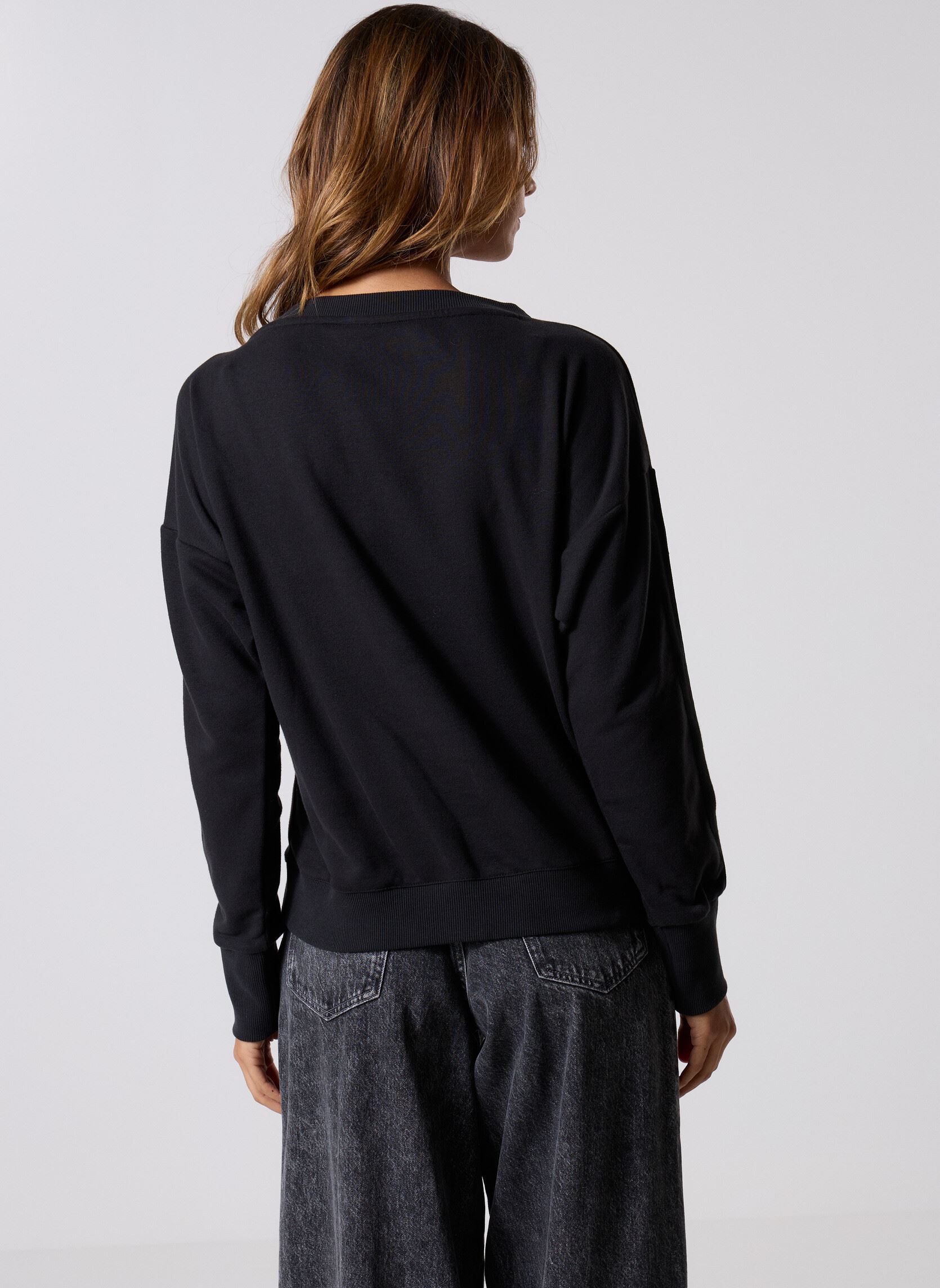 Sweatshirts W CO FT SWT damen schwarz adidas sportswear Sweatshirts W CO FT SWT damen schwarz Black/black