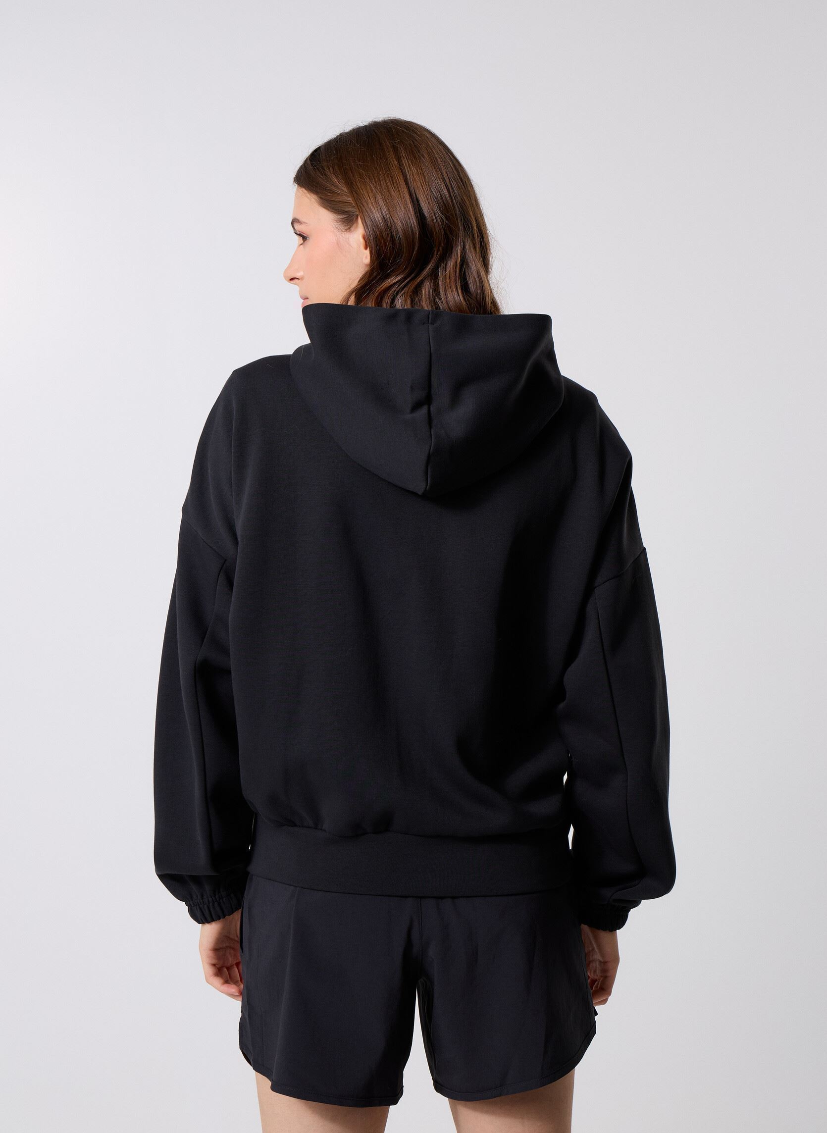 Jersey con capucha W FI SL FZ HD mujer negro adidas sportswear Jersey con capucha W FI SL FZ HD mujer negro BLACK