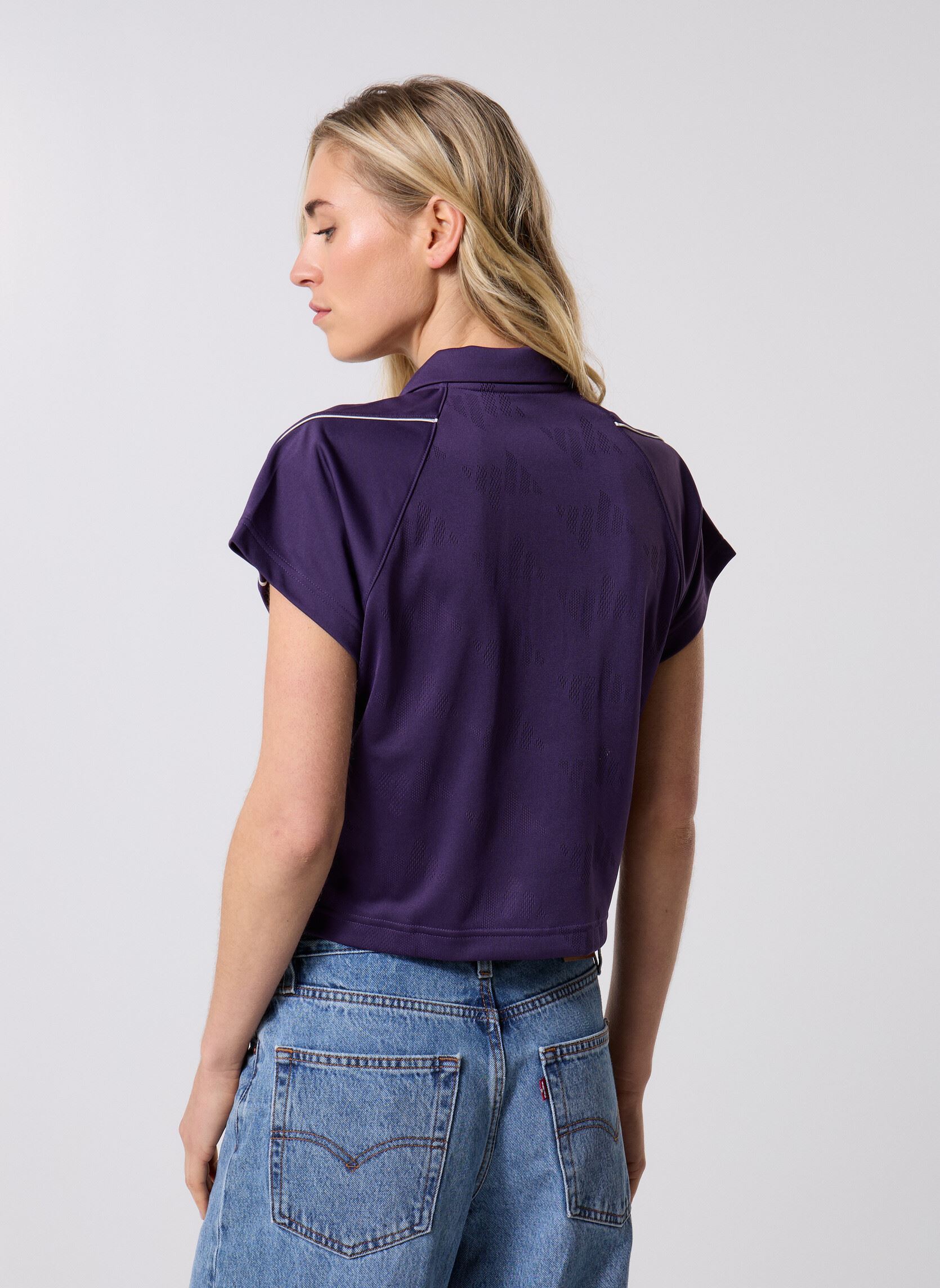 Kurzarm-Poloshirts W STA SEAS TOP damen bordeaux adidas sportswear Kurzarm-Poloshirts W STA SEAS TOP damen bordeaux Aurplu/Orbgry