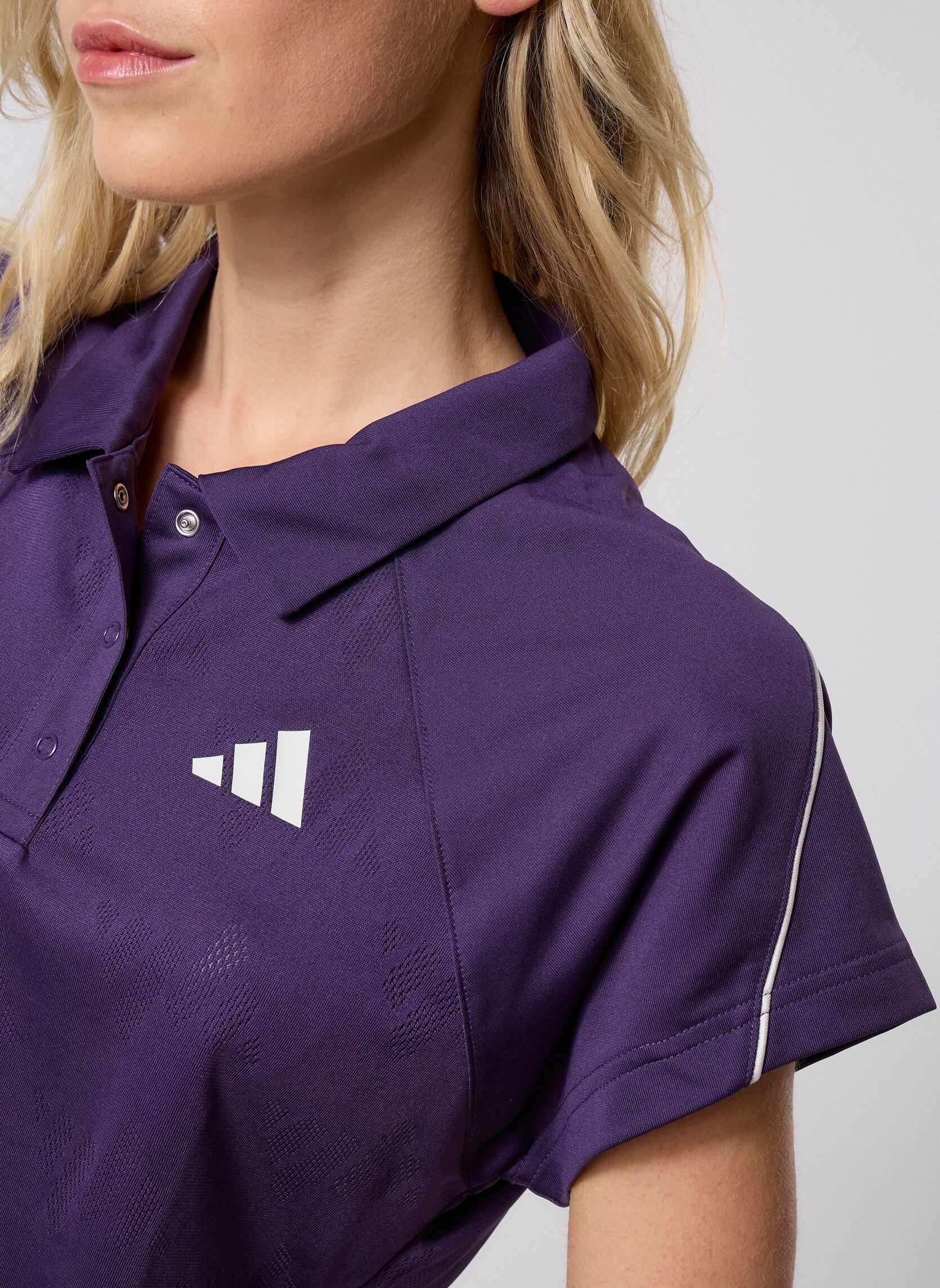 Kurzarm-Poloshirts W STA SEAS TOP damen bordeaux adidas sportswear Kurzarm-Poloshirts W STA SEAS TOP damen bordeaux Aurplu/Orbgry