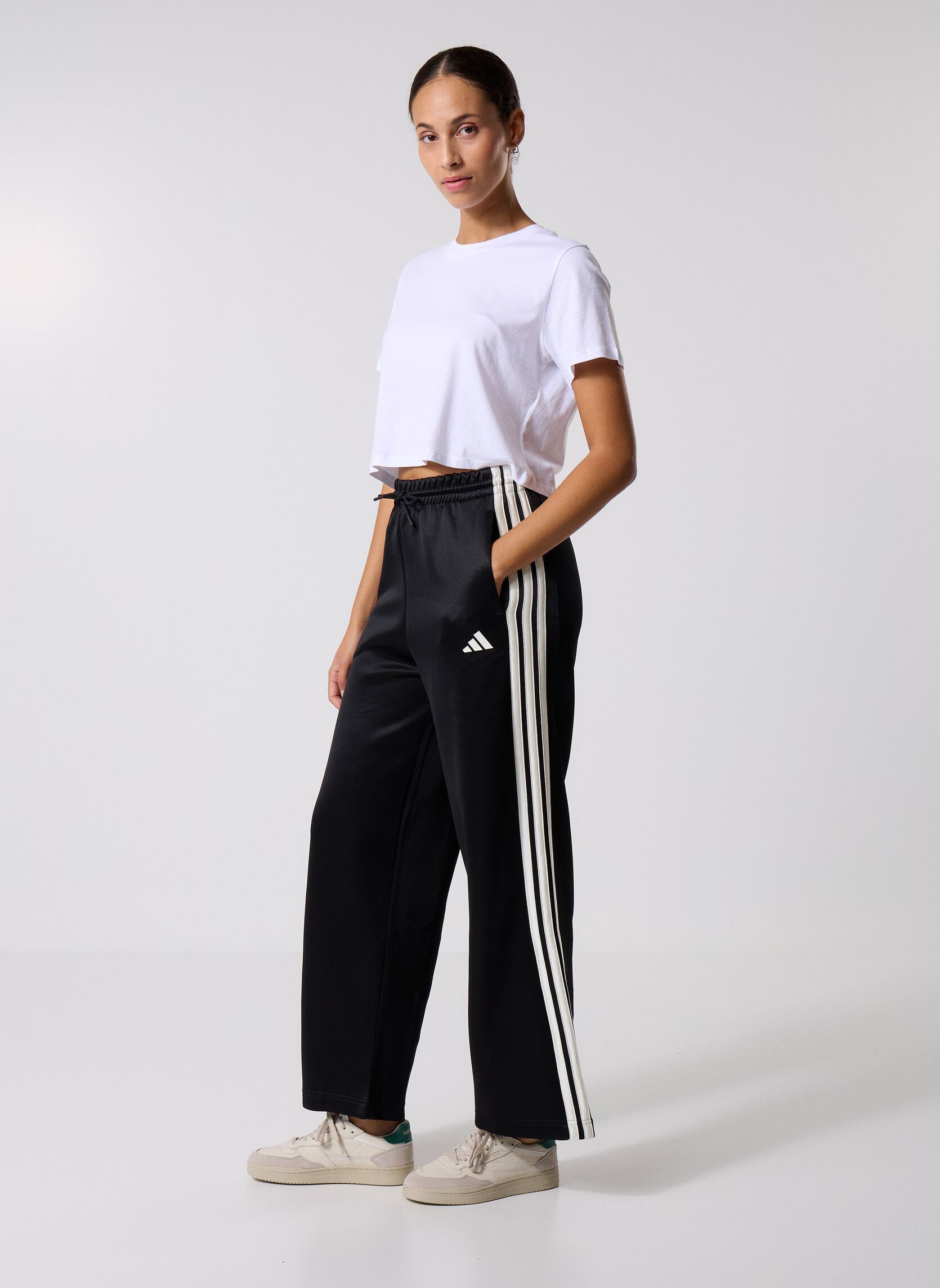 Bas de jogging W STADIUM TP femme noir adidas sportswear Bas de jogging W STADIUM TP femme noir Black/Owhite