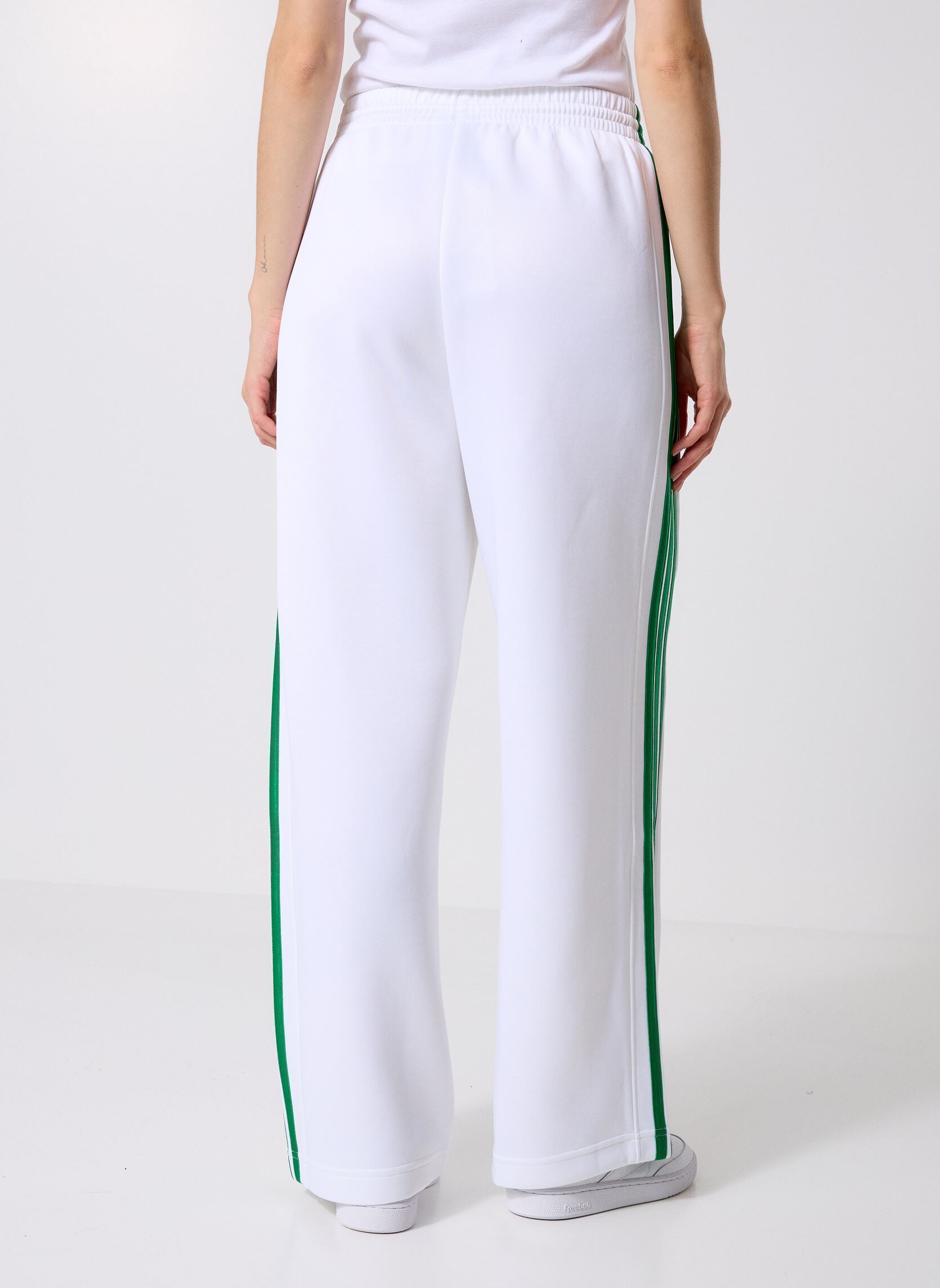 Pantaloni da jogging W STADIUM TP donna bianco adidas sportswear Pantaloni da jogging W STADIUM TP donna bianco WHITE/GREEN