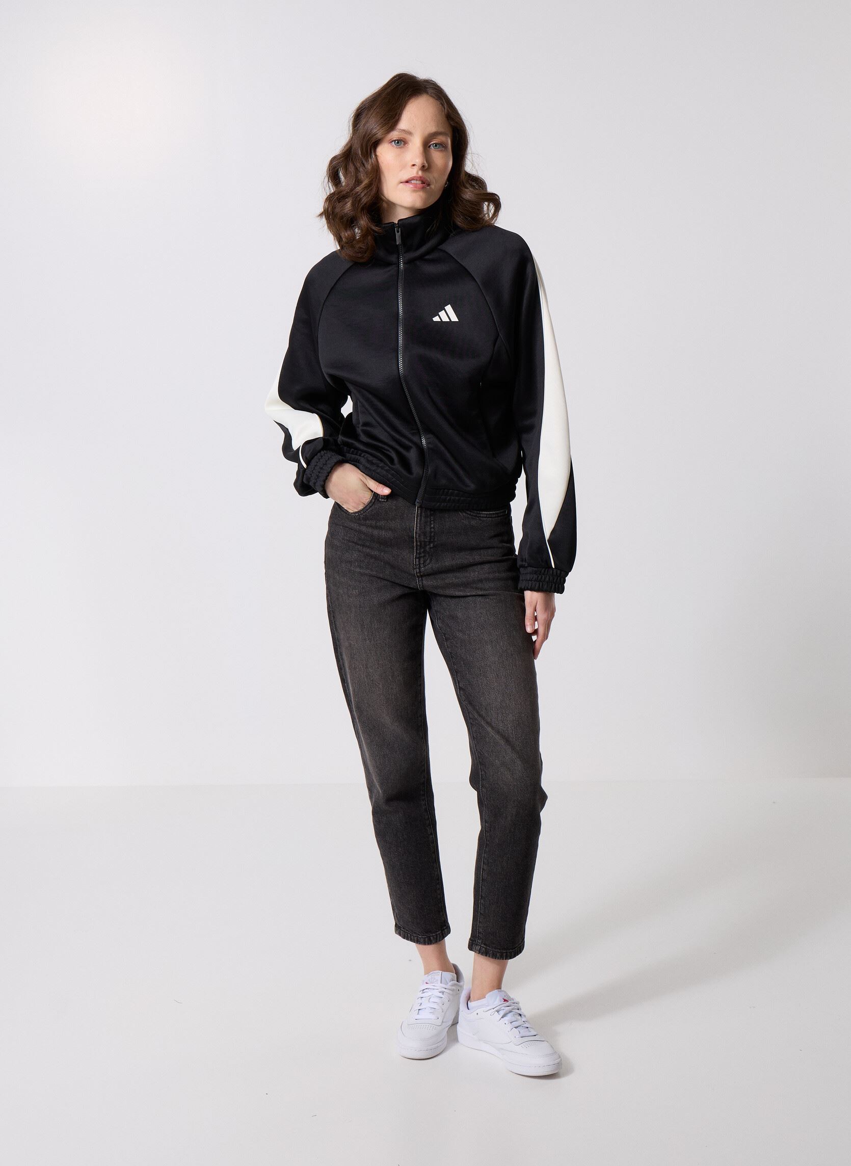 Sweats zippés W STADIUM TT femme noir adidas sportswear Sweats zippés W STADIUM TT femme noir BLACK/OWHITE