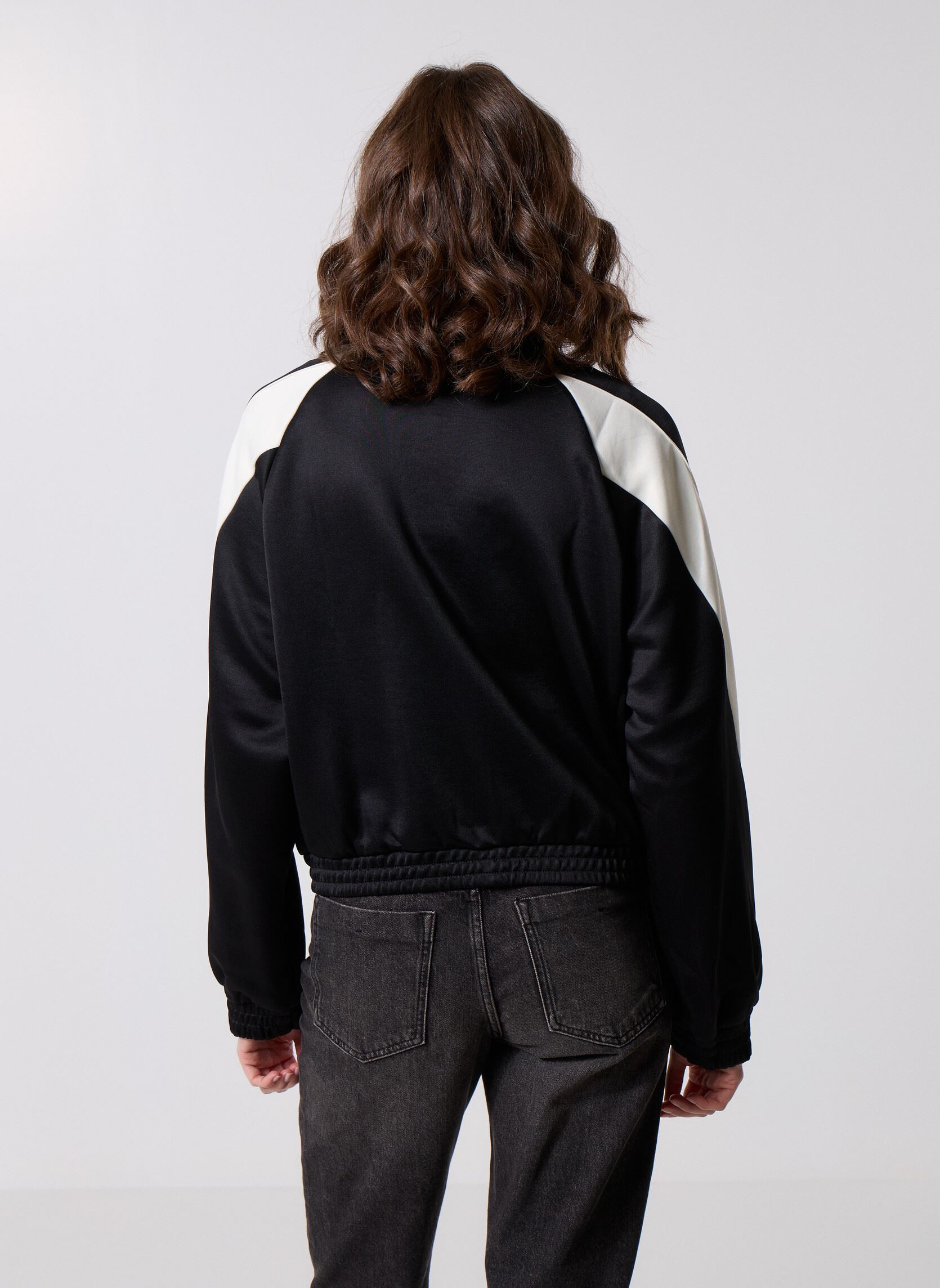 Sweats zippés W STADIUM TT femme noir adidas sportswear Sweats zippés W STADIUM TT femme noir BLACK/OWHITE
