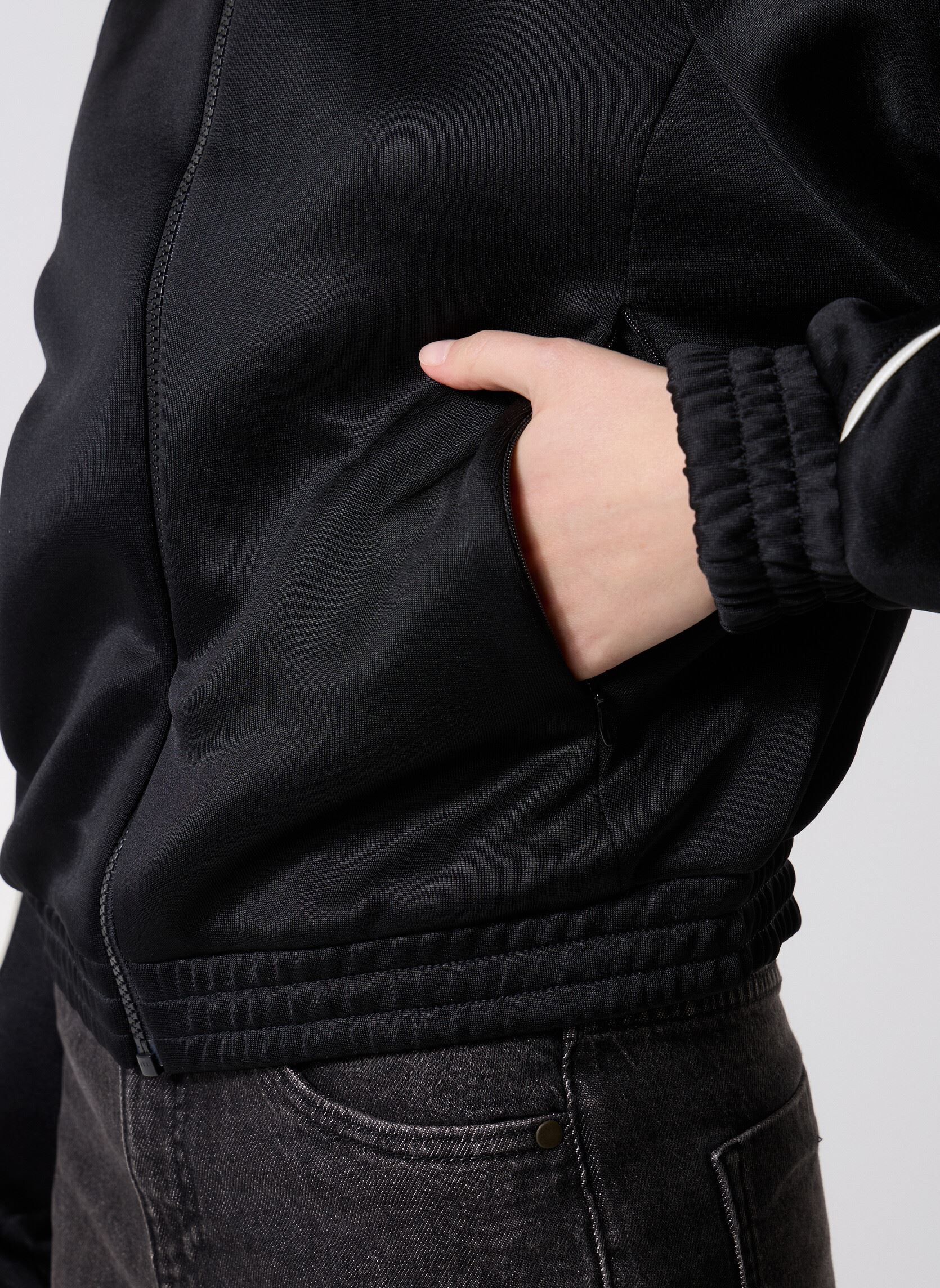 Sweats zippés W STADIUM TT femme noir adidas sportswear Sweats zippés W STADIUM TT femme noir BLACK/OWHITE