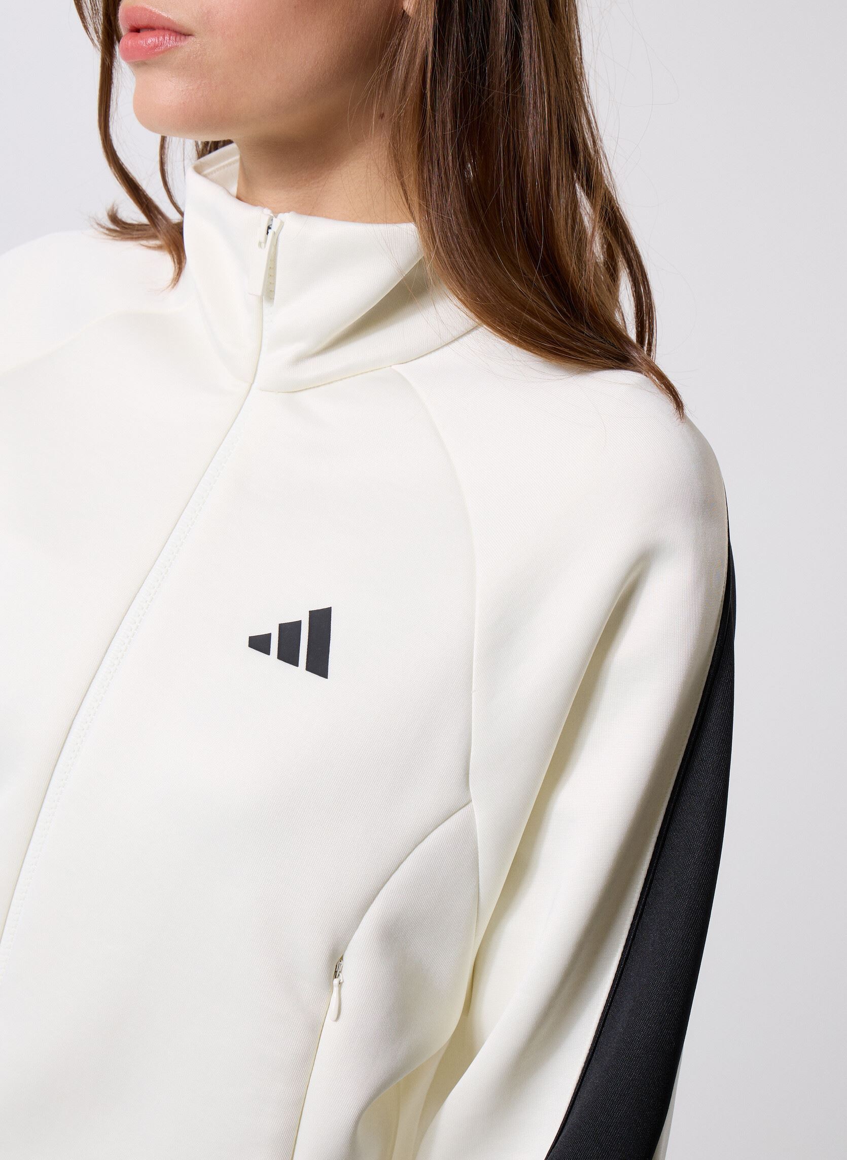Sweatshirts mit Reißverschluss W STADIUM TT damen weiß adidas sportswear Sweatshirts mit Reißverschluss W STADIUM TT damen weiß Owhite/Black