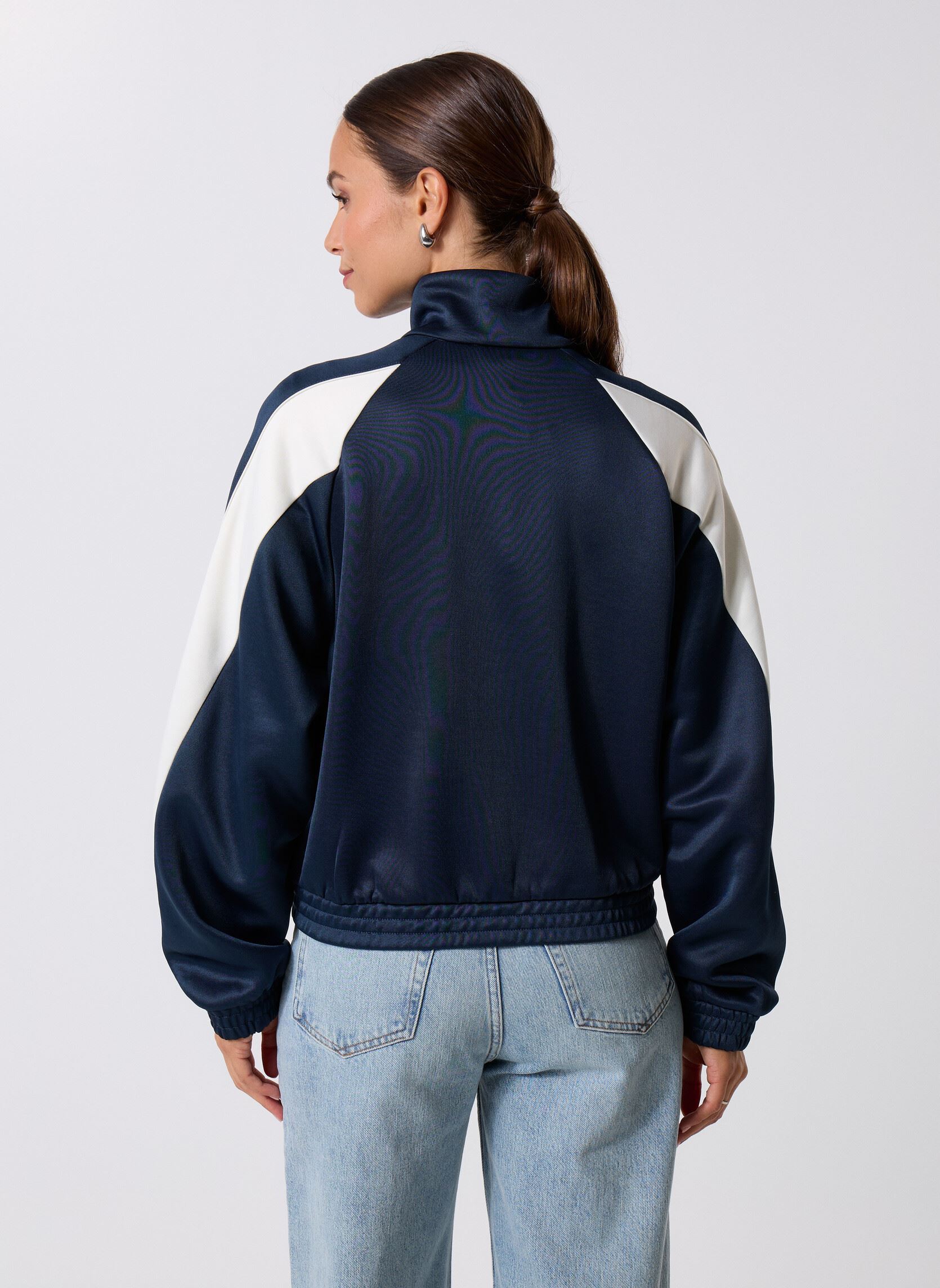 Sudaderas con cremallera W STADIUM TT mujer azul adidas sportswear Sudaderas con cremallera W STADIUM TT mujer azul AURINK/OWHITE