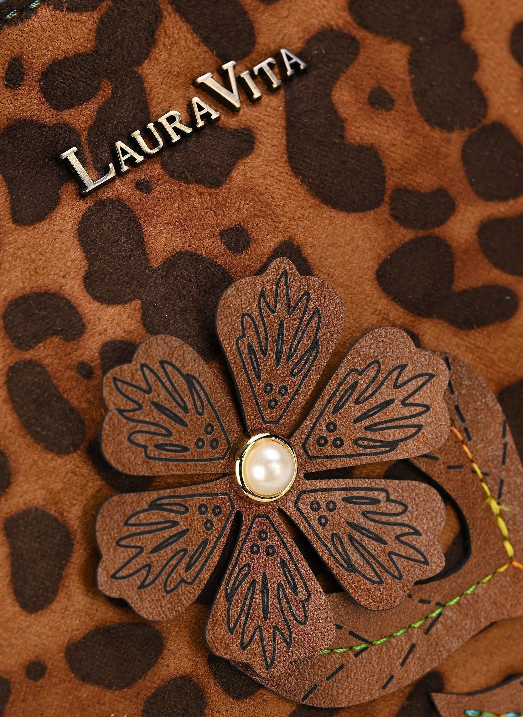 Schoudertassen ALBA 01 dames meerkleurig Laura Vita Schoudertassen ALBA 01 dames meerkleurig CAMEL