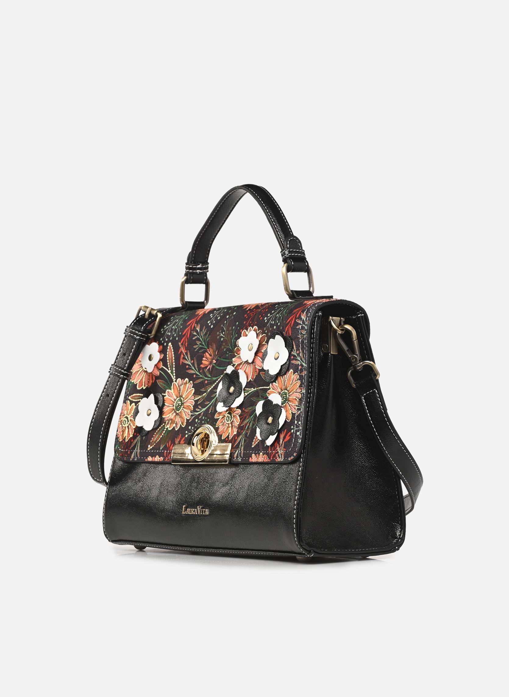 Handtaschen ASTRY 04 damen schwarz Laura Vita Handtaschen ASTRY 04 damen schwarz NOIR