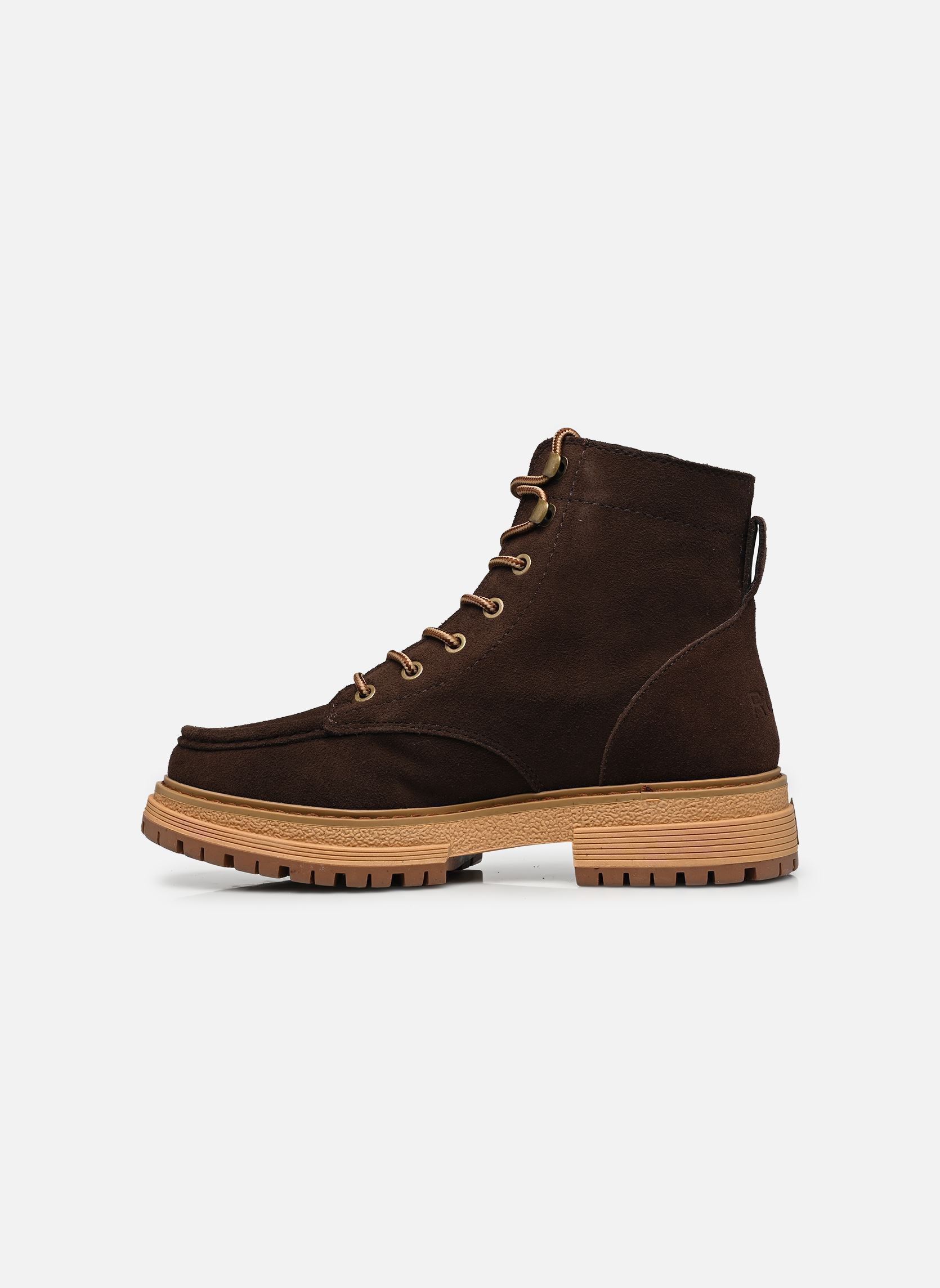 Bottines à lacets WORK IT femme marron Roxy Bottines à lacets WORK IT femme marron CHESTNUT