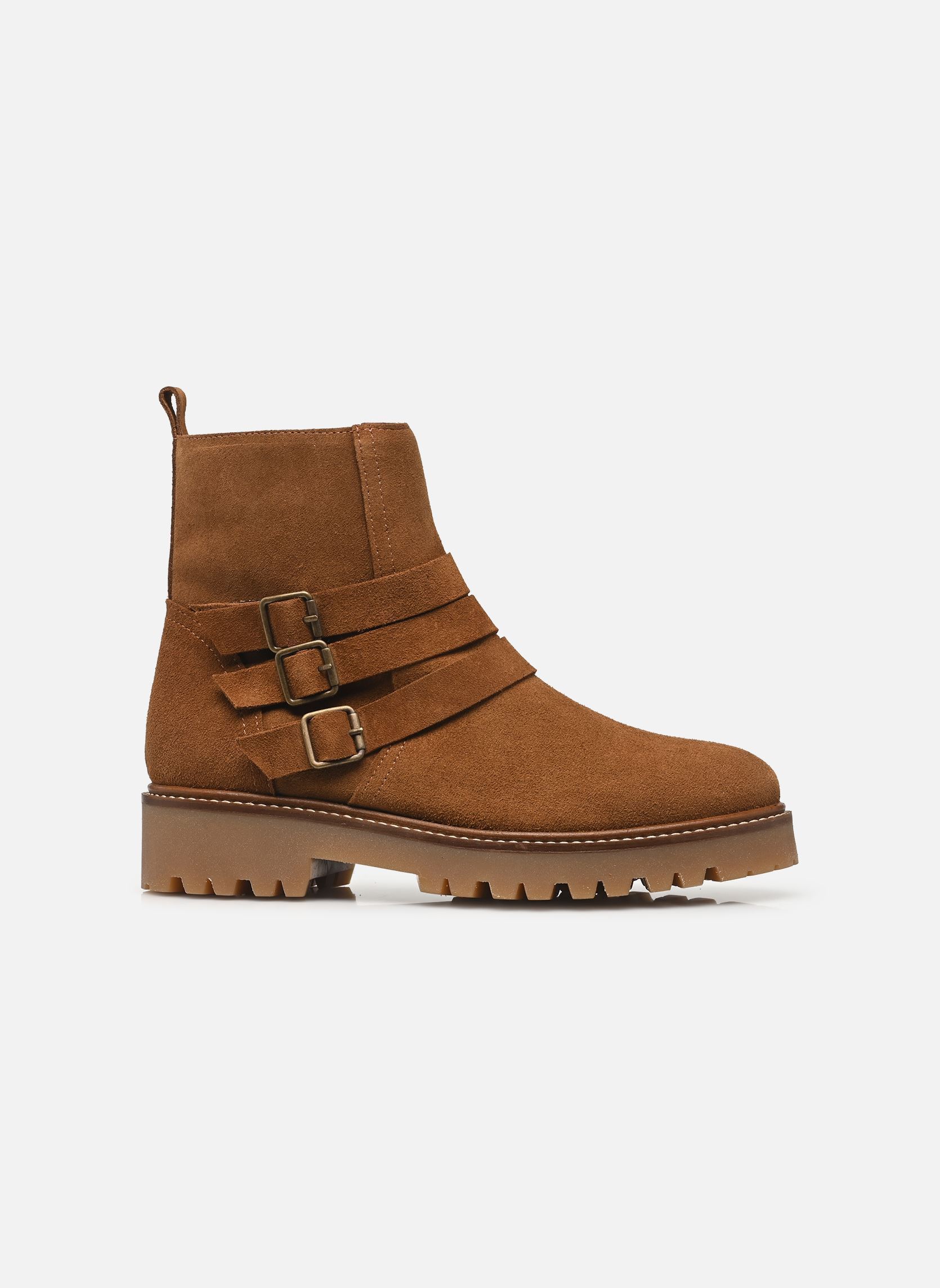 Bottines et boots 4345 femme marron Bryan Stepwise Bottines et boots 4345 femme marron ANTILOPE