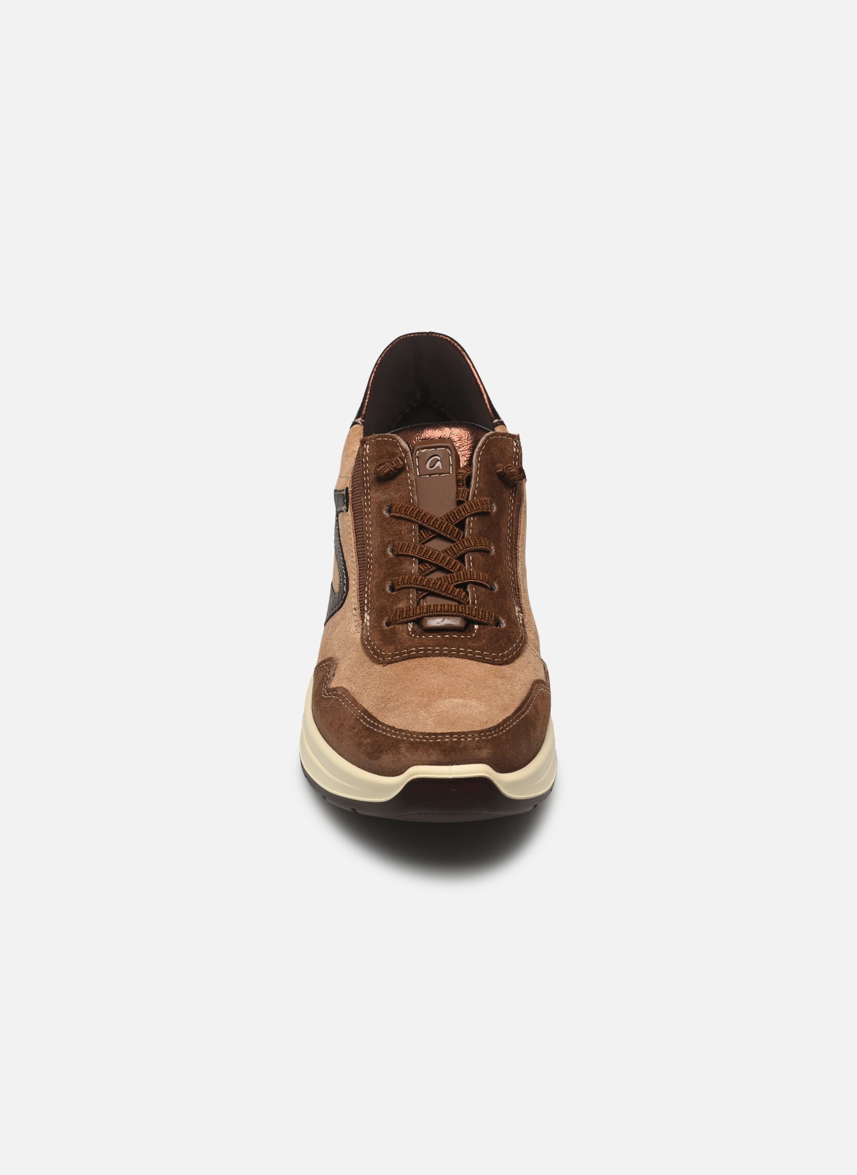 Baskets compensées GARDA 12-57701 femme marron Ara Baskets compensées GARDA 12-57701 femme marron MOCCA,BISCUIT