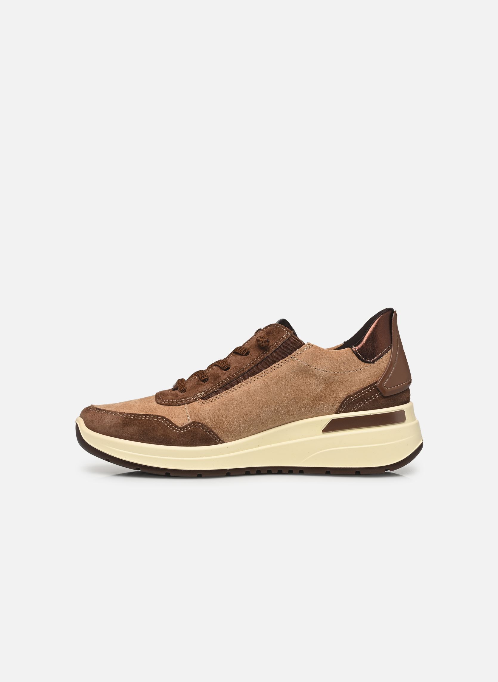 Baskets compensées GARDA 12-57701 femme marron Ara Baskets compensées GARDA 12-57701 femme marron MOCCA,BISCUIT