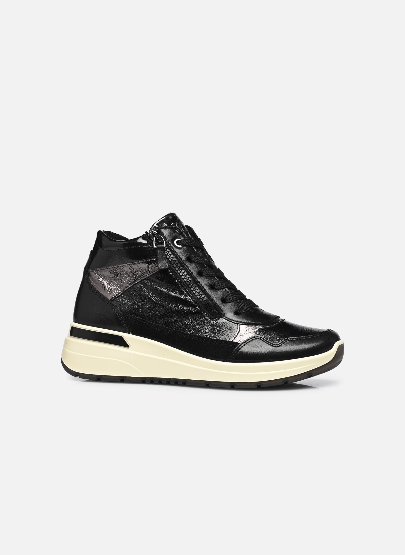 Baskets compensées GARDA 12-57703 femme noir Ara Baskets compensées GARDA 12-57703 femme noir SCHWARZ,STEEL