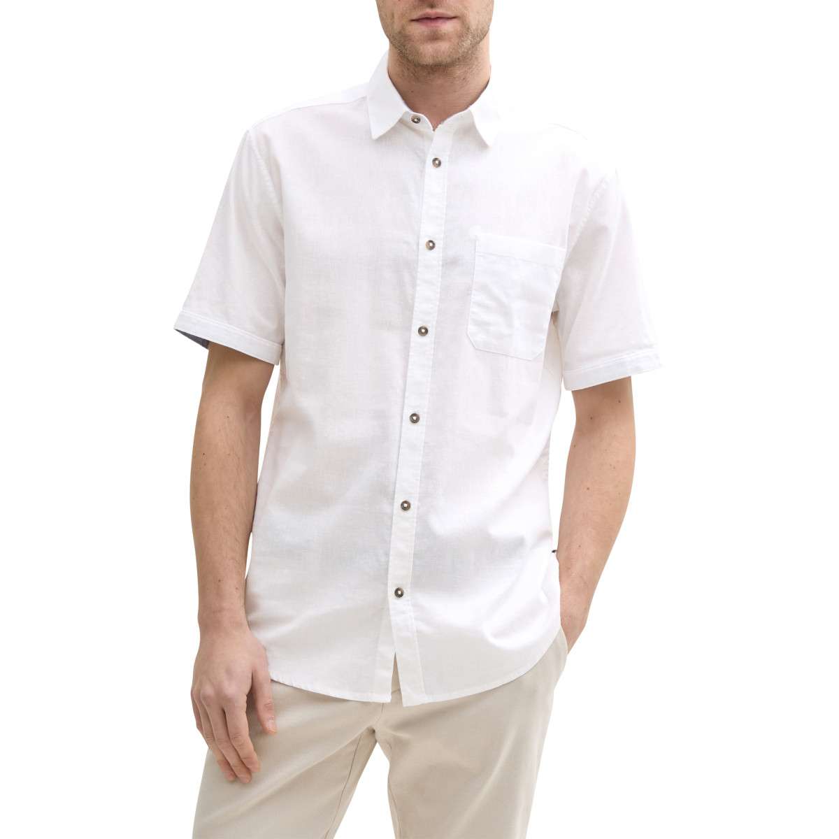 Chemises blanc Tom Tailor Chemises blanc Blanc