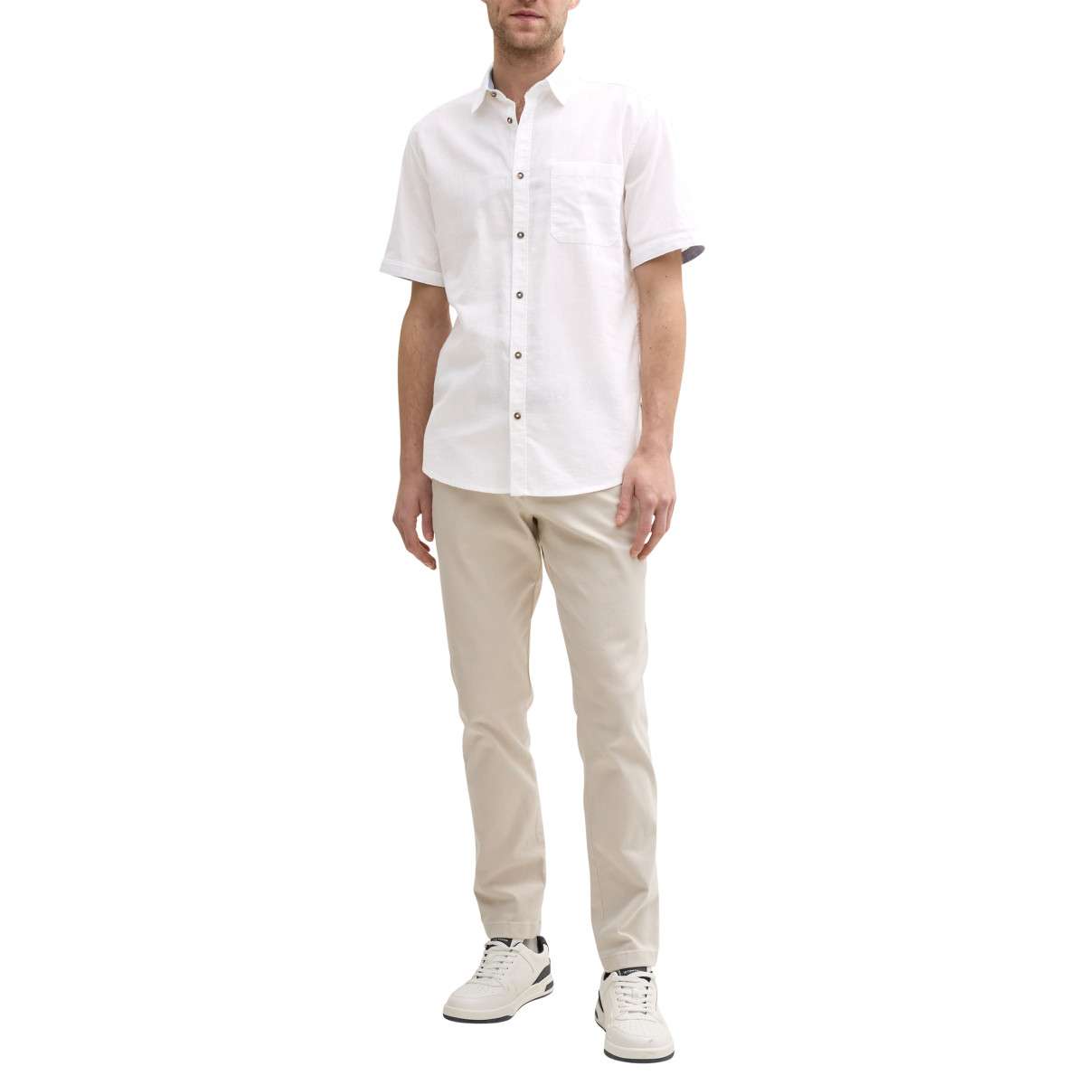 Chemises blanc Tom Tailor Chemises blanc Blanc