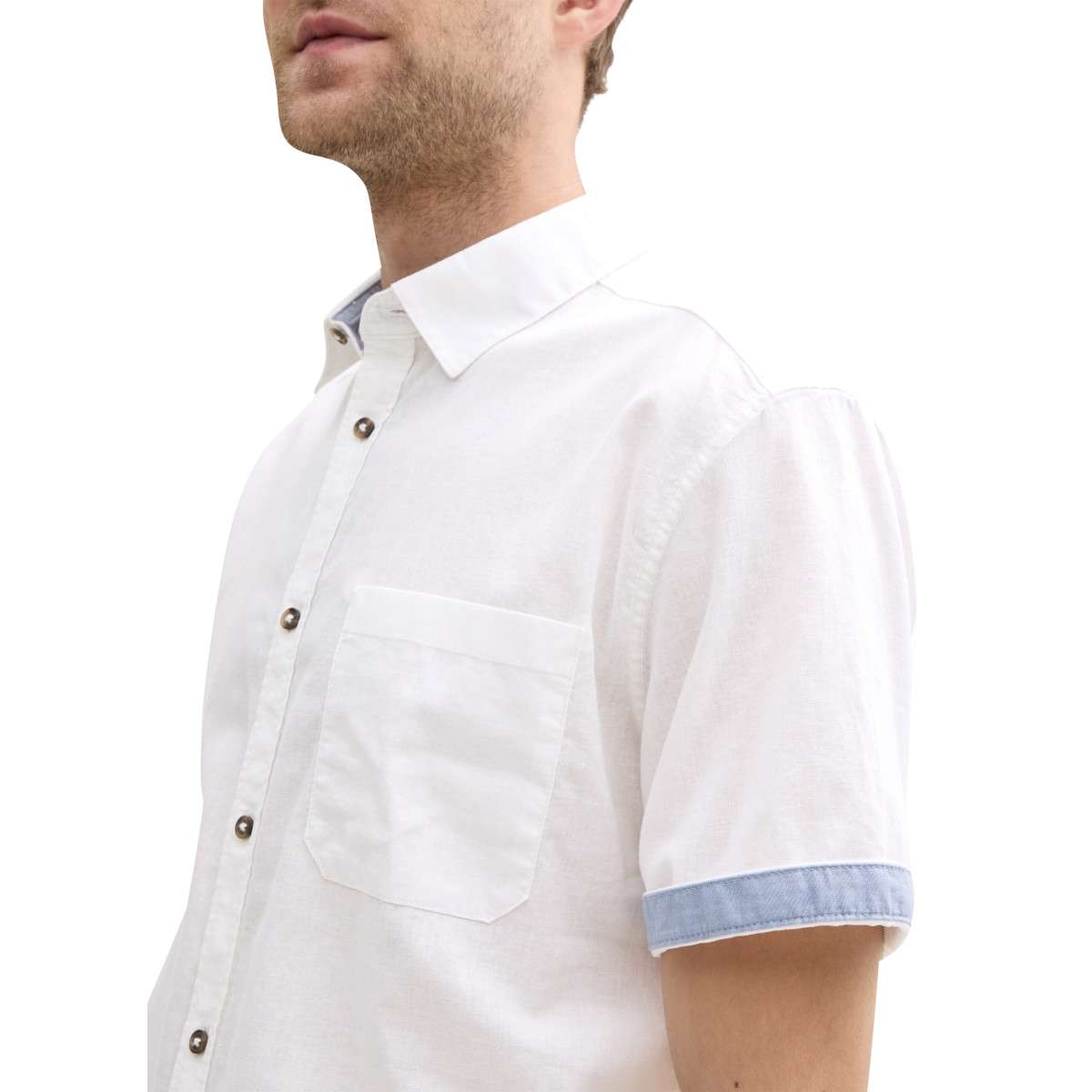 Chemises blanc Tom Tailor Chemises blanc Blanc