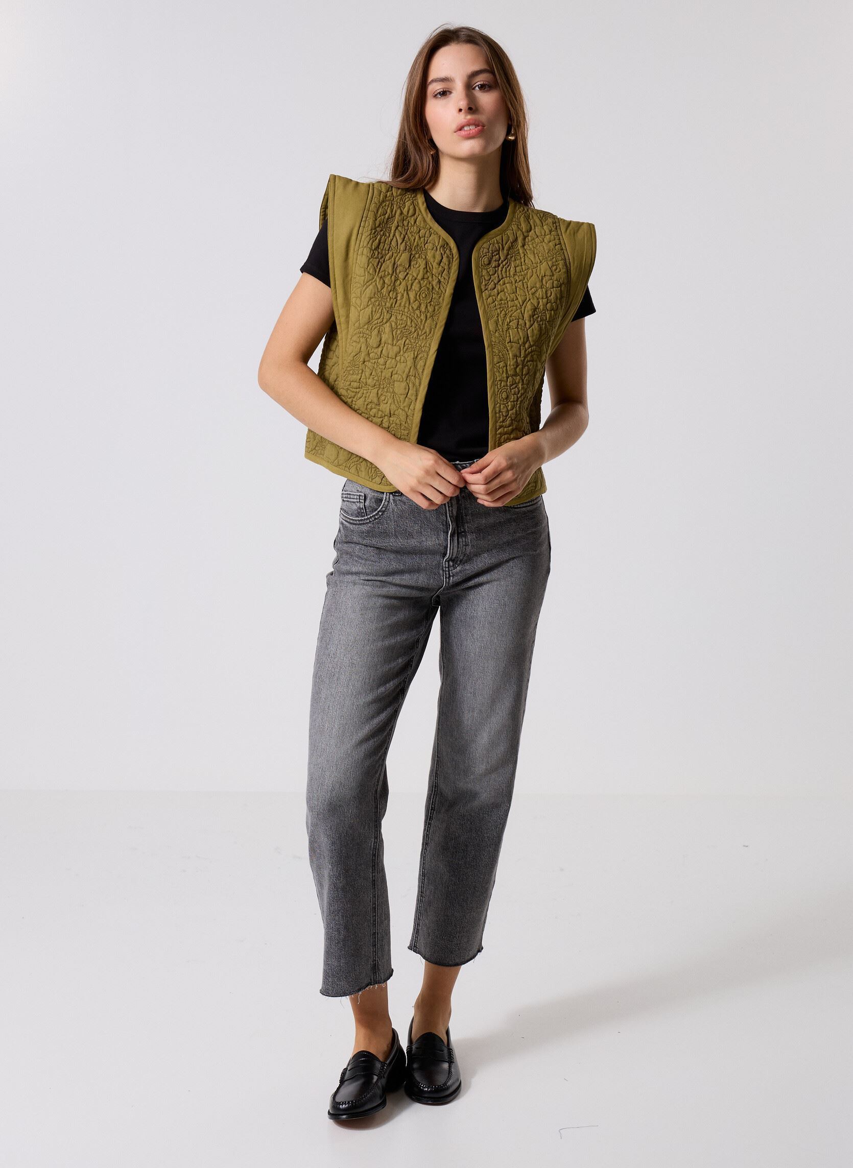 Vesten B216005 dames groen IKKS Women Vesten B216005 dames groen 55-KAKI CLAIR