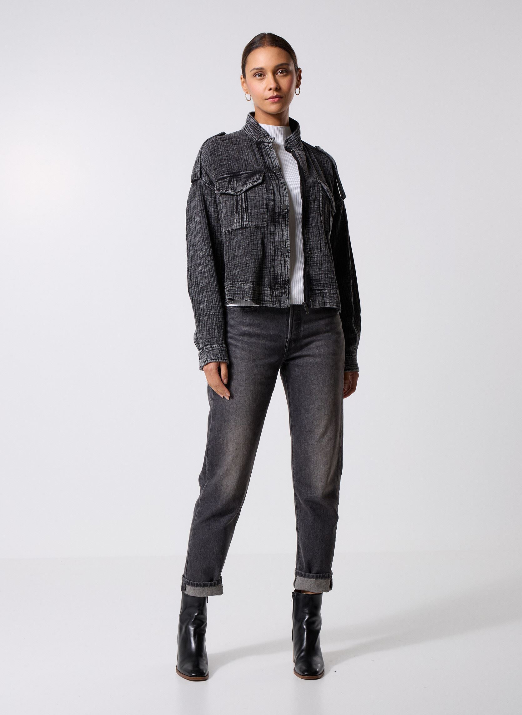 Chaquetas B240055 mujer gris IKKS Women Chaquetas B240055 mujer gris 29-ANTHRACITE