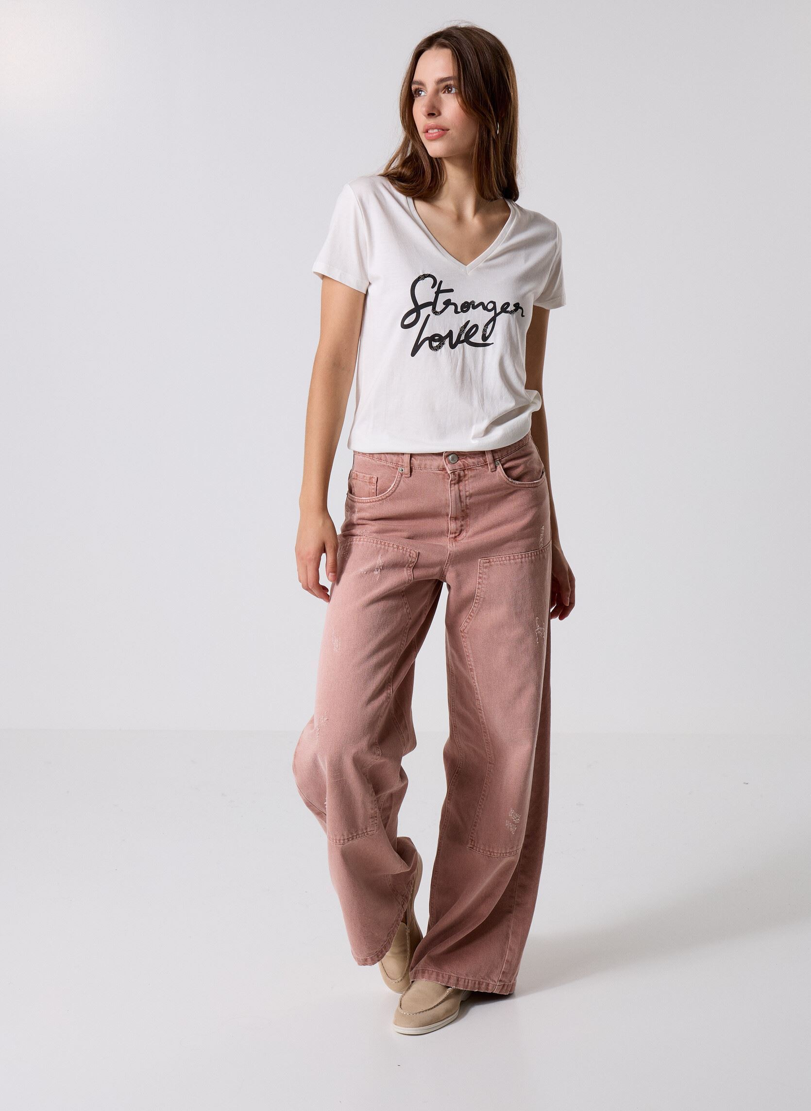 Kurzarm-T-Shirts B210475 damen weiß IKKS Women Kurzarm-T-Shirts B210475 damen weiß 19-OFF WHITE