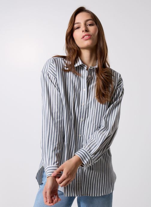 IKKS Women Chemises manches longues B212145 femme bleu
