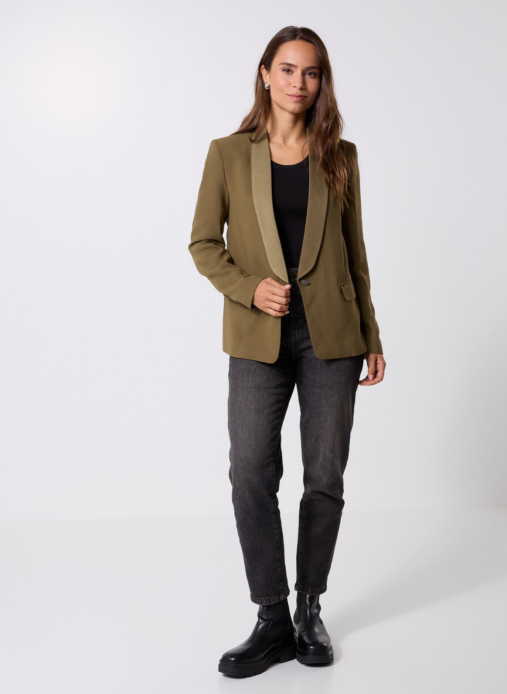 Blazer B240275 damen grün IKKS Women Blazer B240275 damen grün 56-KAKI