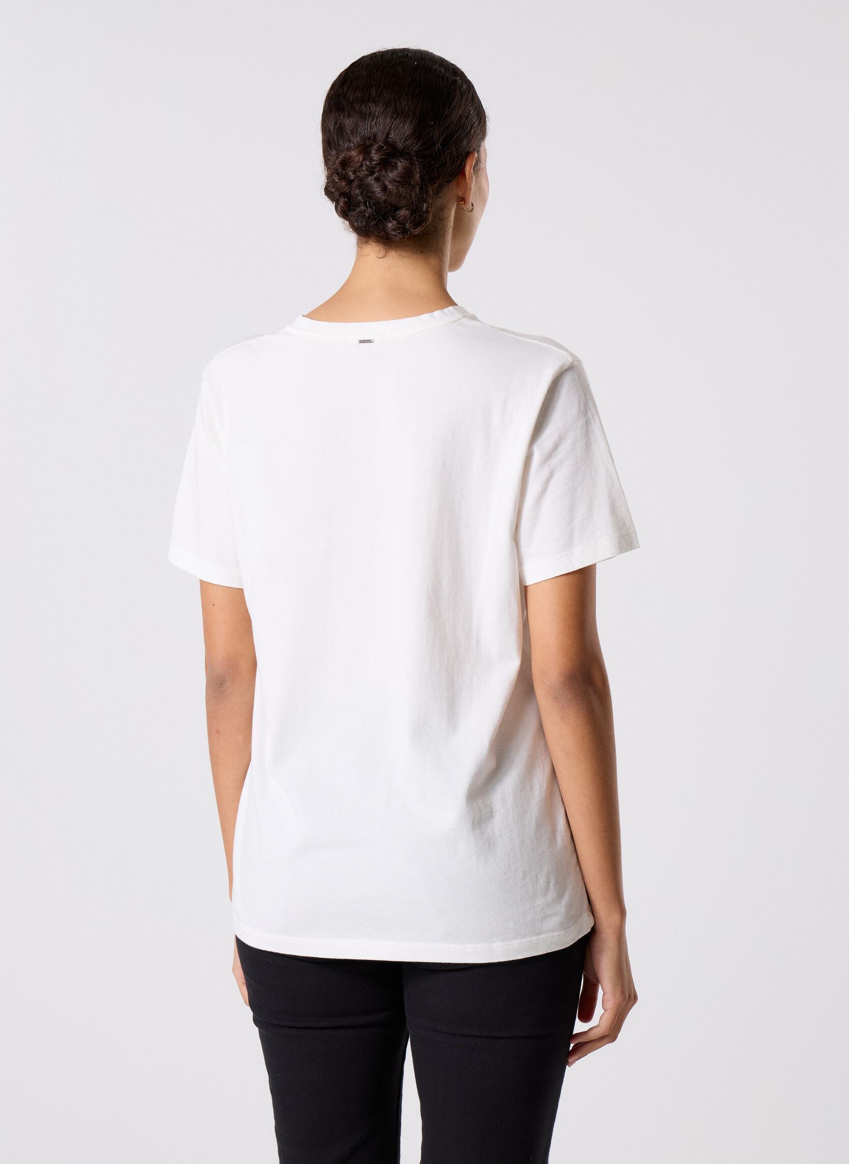 Kurzarm-T-Shirts B210345 damen weiß IKKS Women Kurzarm-T-Shirts B210345 damen weiß 19-OFF WHITE