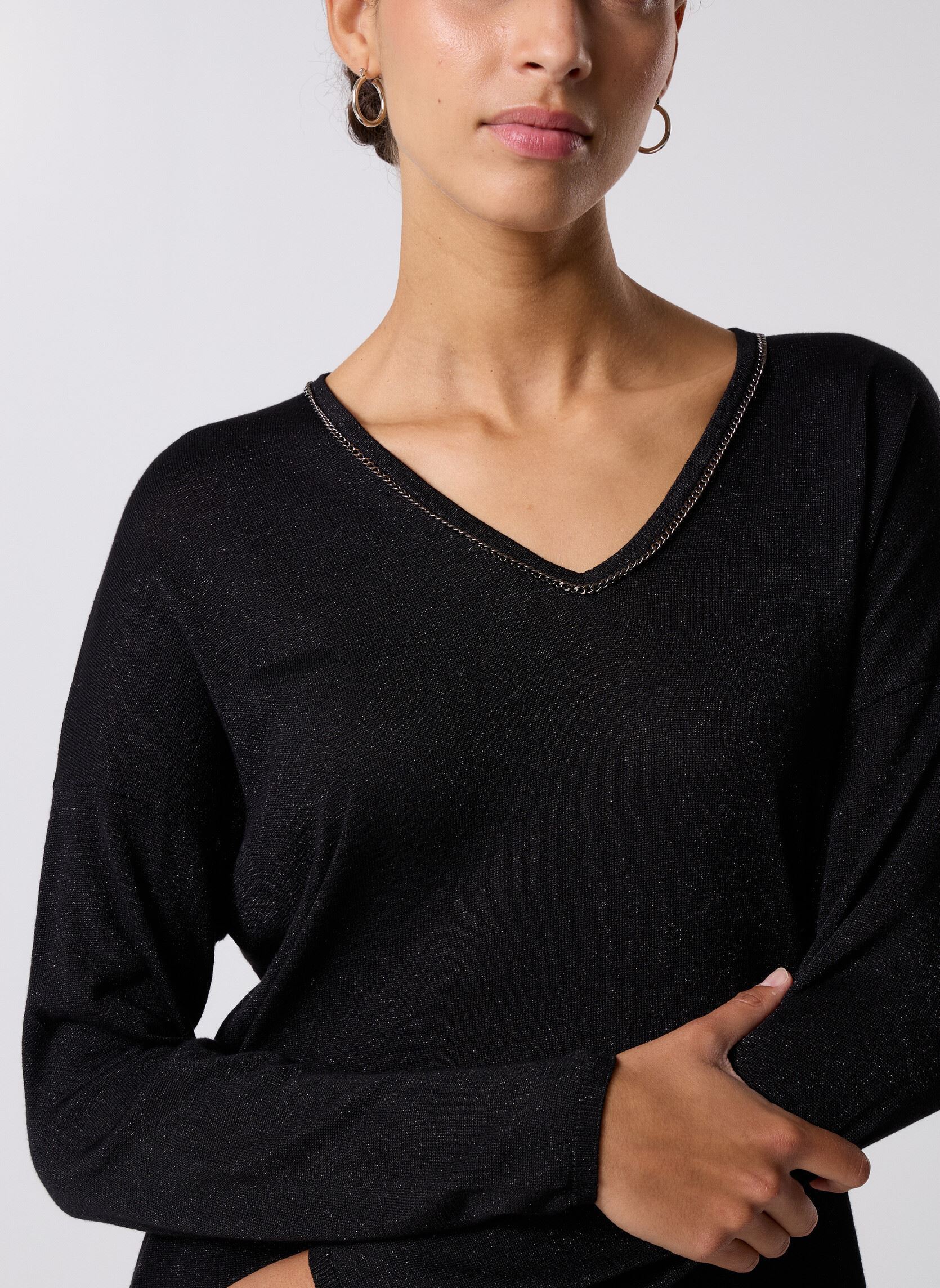 Pulls B218575 femme noir IKKS Women Pulls B218575 femme noir 02-NOIR
