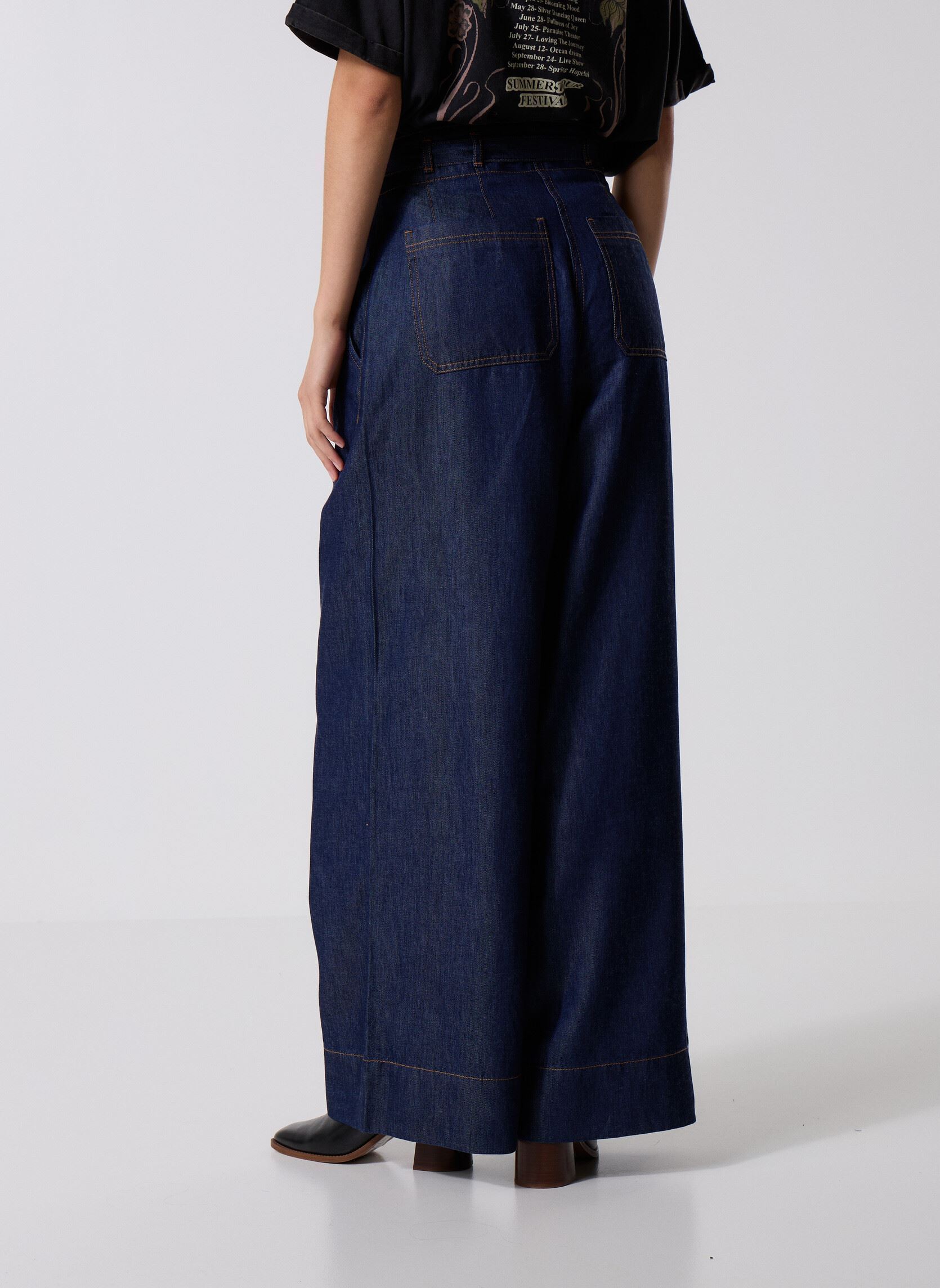 Jean Femme IKKS Taille 36 – Bleu Bootcut D'occasion Très Bon état