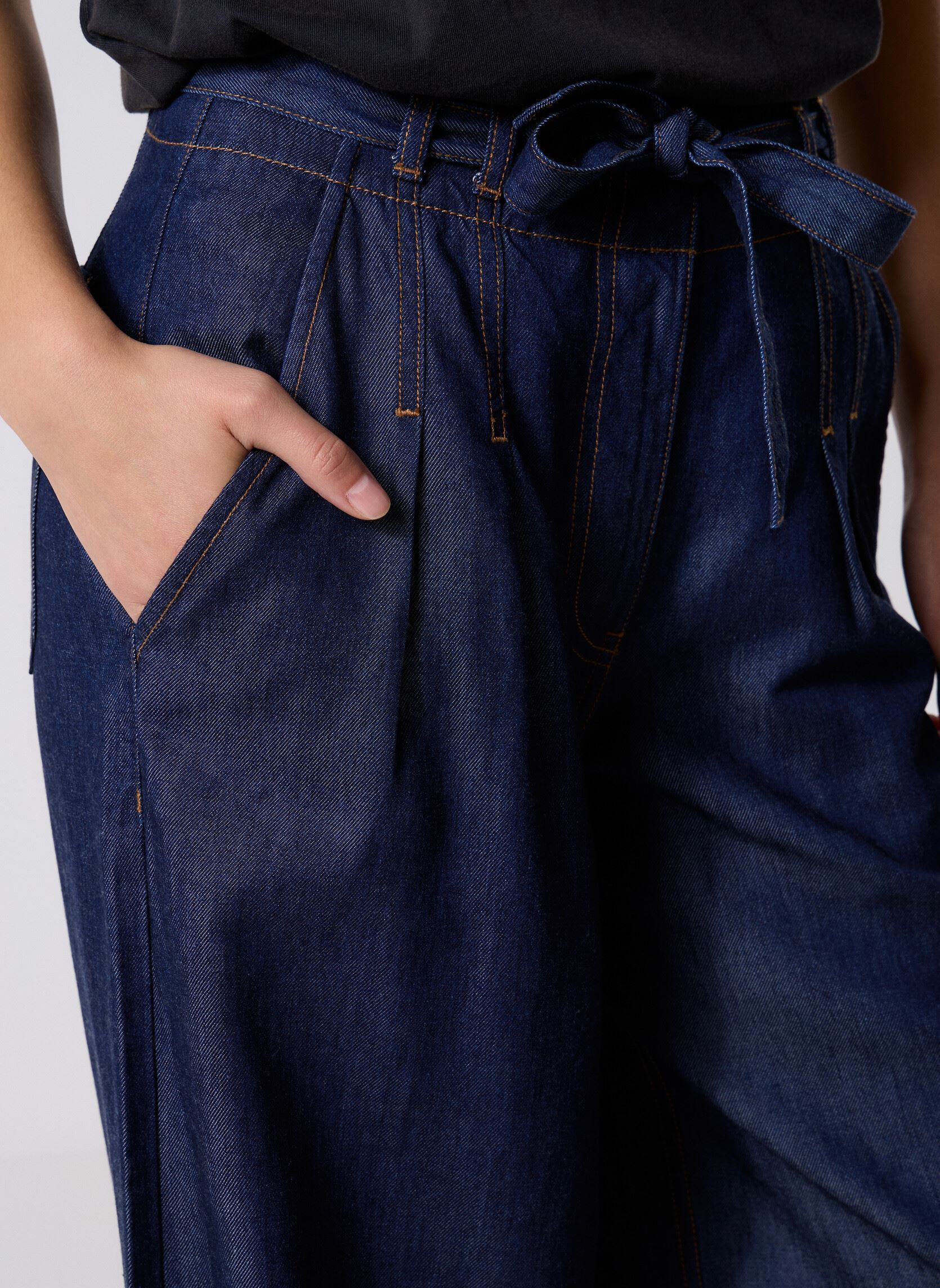 Weite Jeans B229085 damen blau IKKS Women Weite Jeans B229085 damen blau 47-BLEU CANARD / PÉTROL