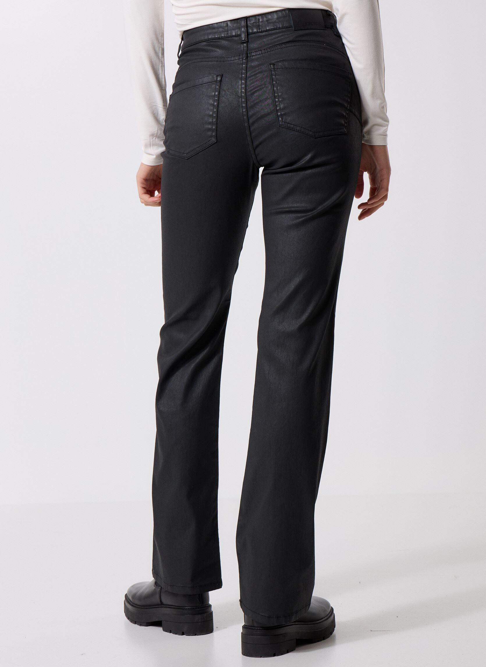 Rechte jeans / Straight Leg Jeans B229265 dames zwart IKKS Women Rechte jeans / Straight Leg Jeans B229265 dames zwart 02-NOIR