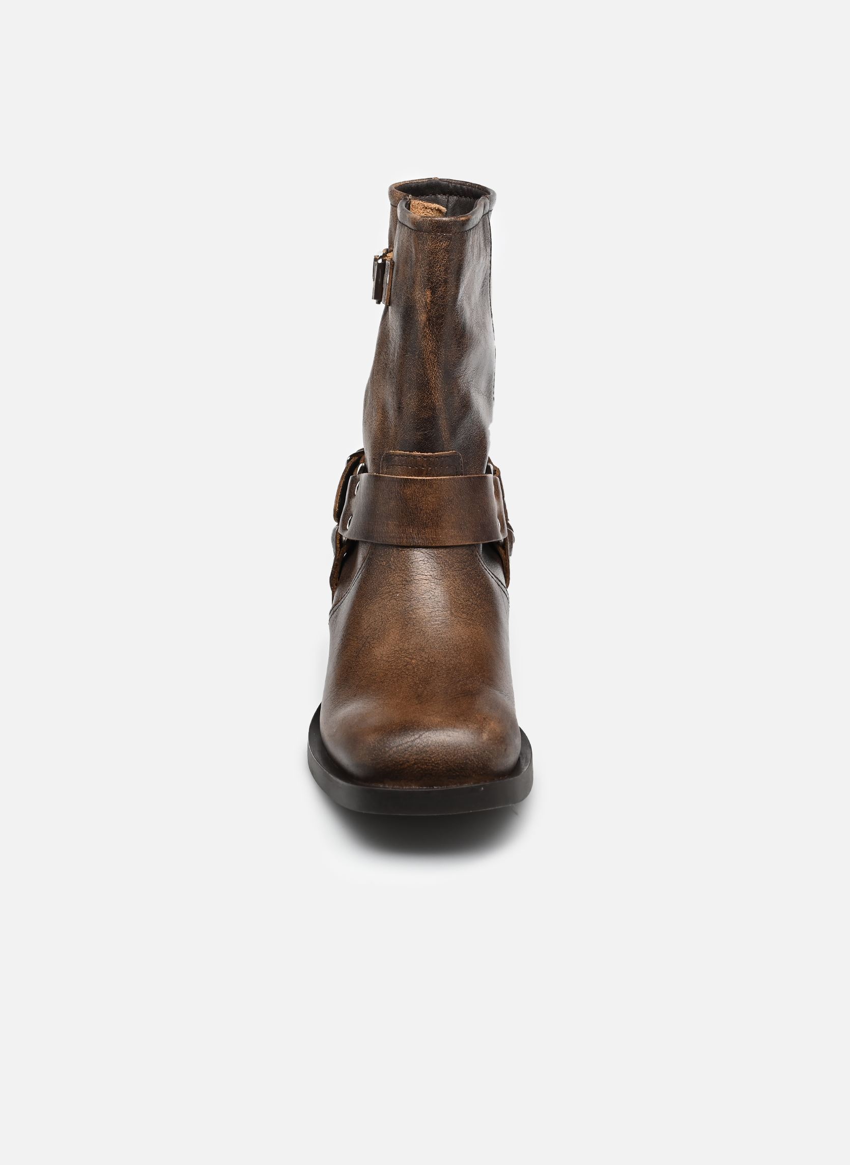 Lage enkellaarsjes B280025 dames bruin IKKS Women Lage enkellaarsjes B280025 dames bruin 63-CAMEL