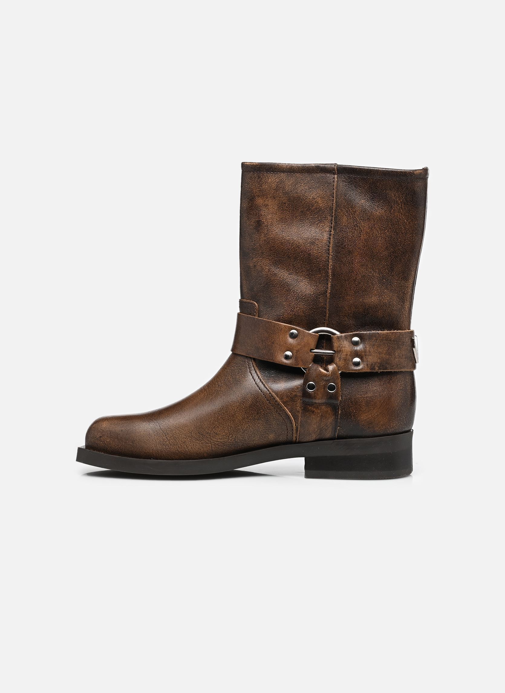 Lage enkellaarsjes B280025 dames bruin IKKS Women Lage enkellaarsjes B280025 dames bruin 63-CAMEL