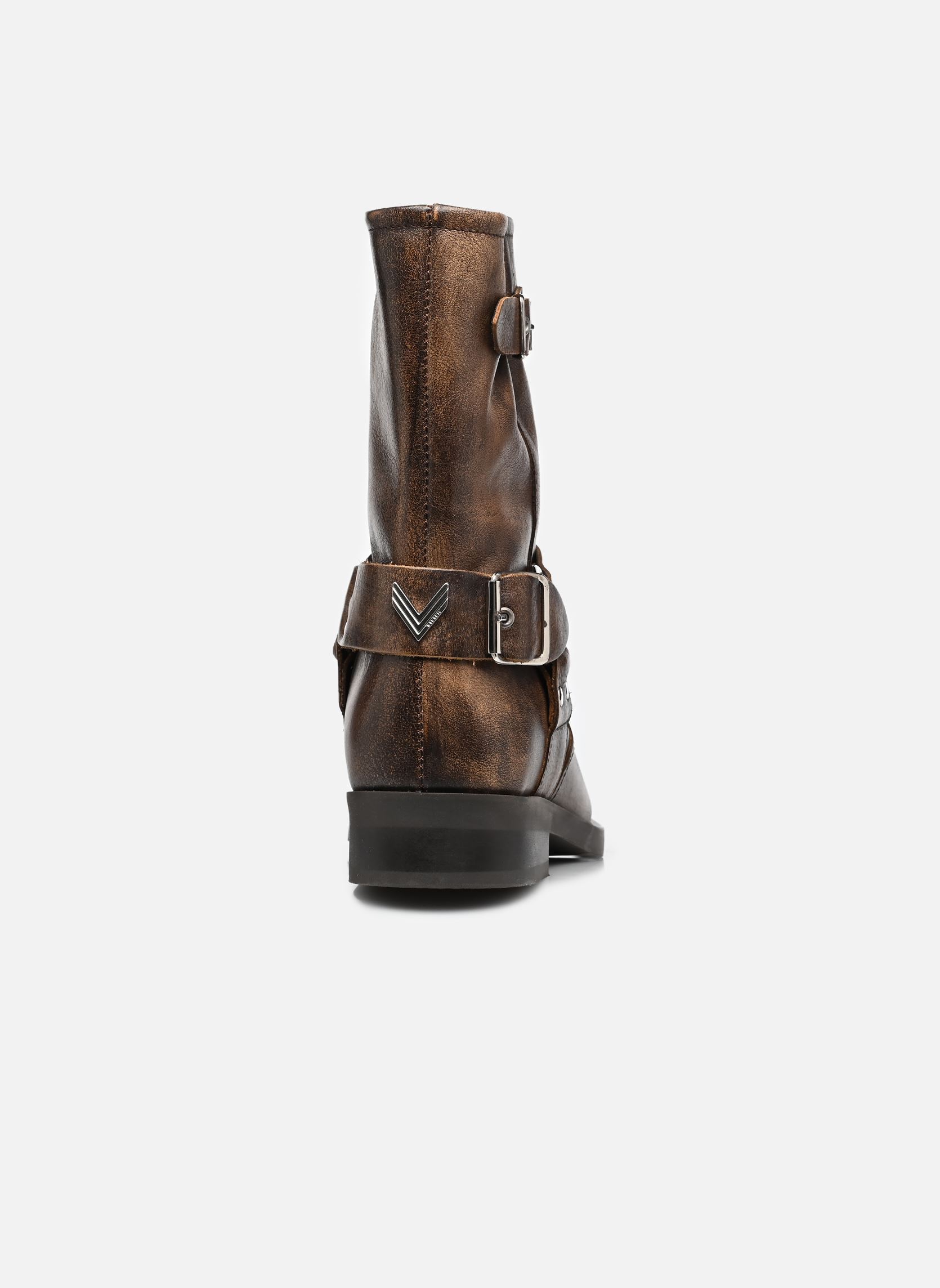 Lage enkellaarsjes B280025 dames bruin IKKS Women Lage enkellaarsjes B280025 dames bruin 63-CAMEL