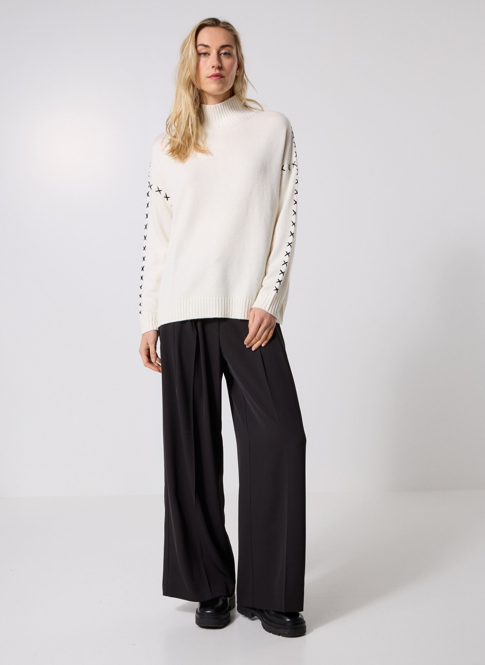 Truien B218555 dames wit IKKS Women Truien B218555 dames wit 11-ECRU
