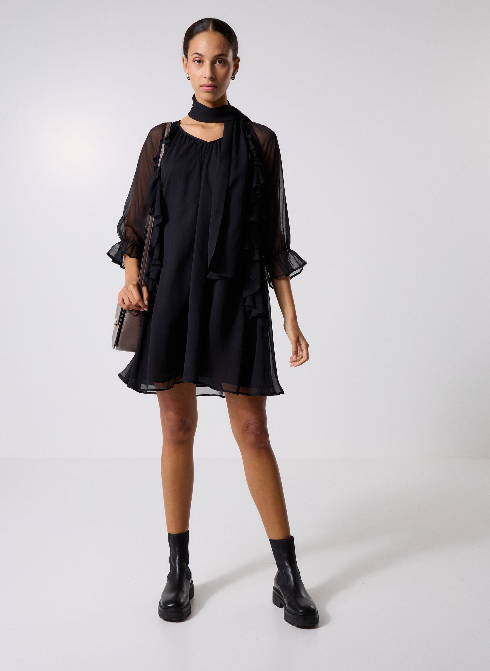 Robes B230225 femme noir IKKS Women Robes B230225 femme noir 02-NOIR