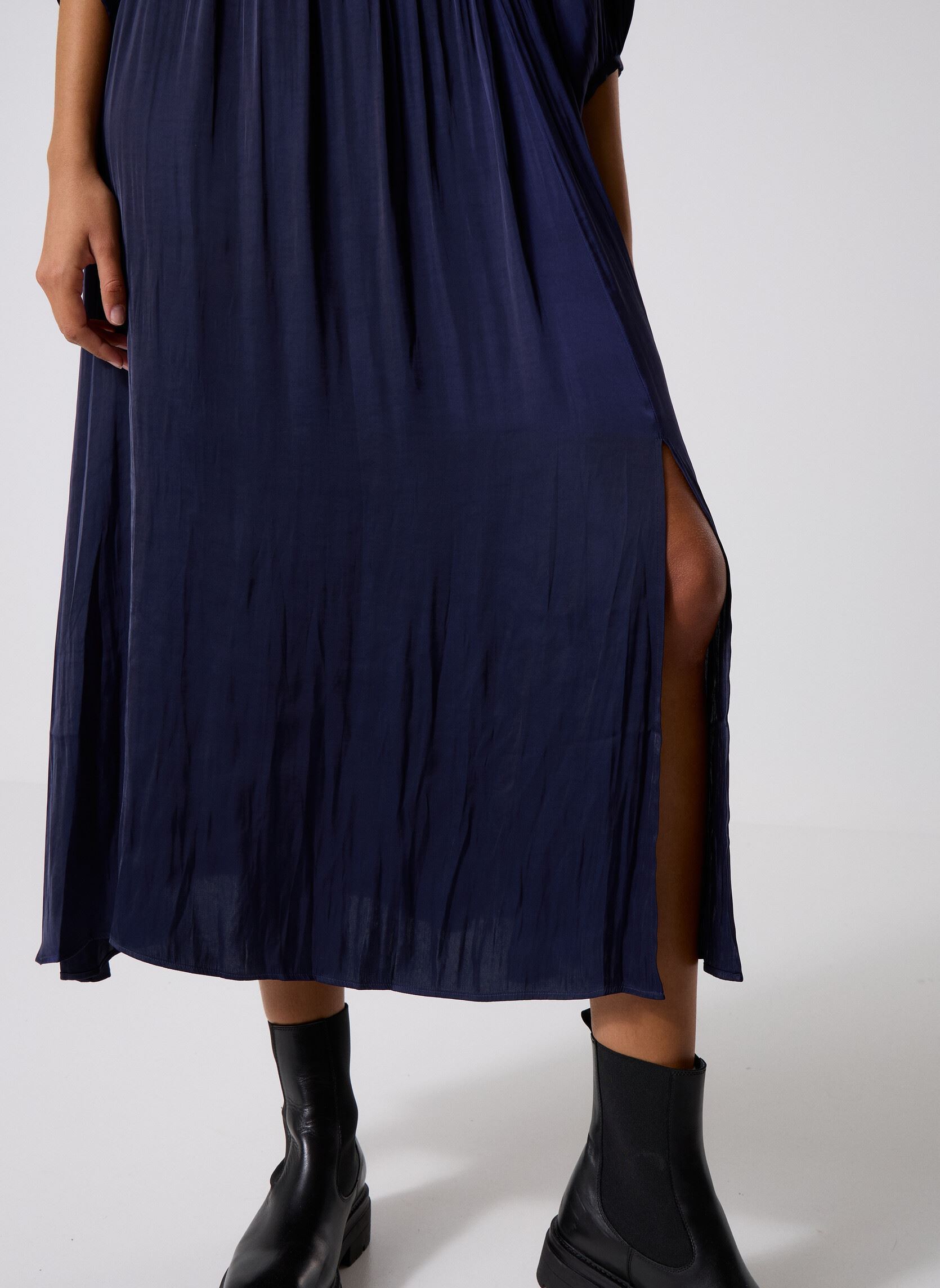 Jurken B230235 dames blauw IKKS Women Jurken B230235 dames blauw 48-MARINE