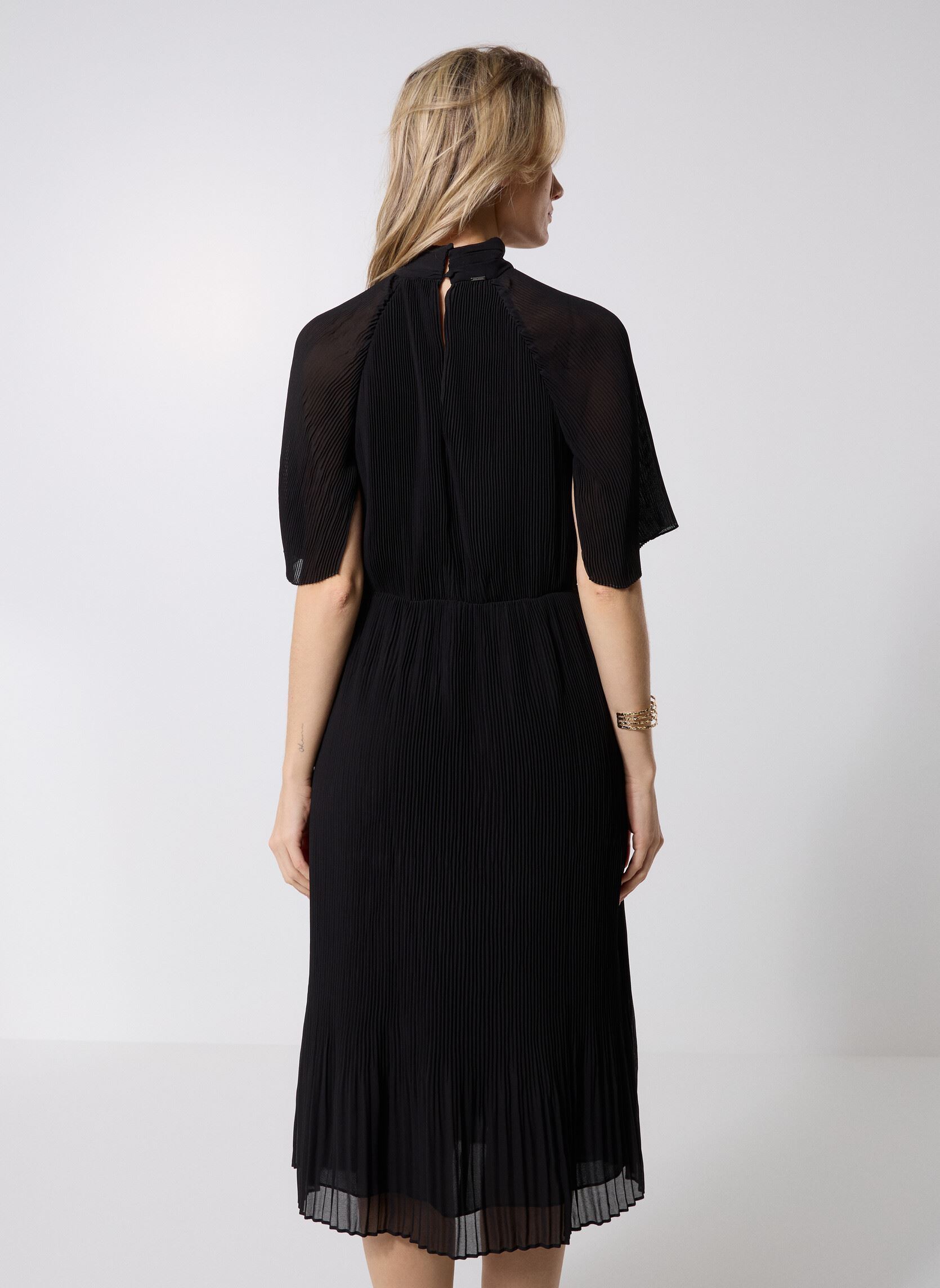Lange jurken B230245 dames zwart IKKS Women Lange jurken B230245 dames zwart 02-NOIR